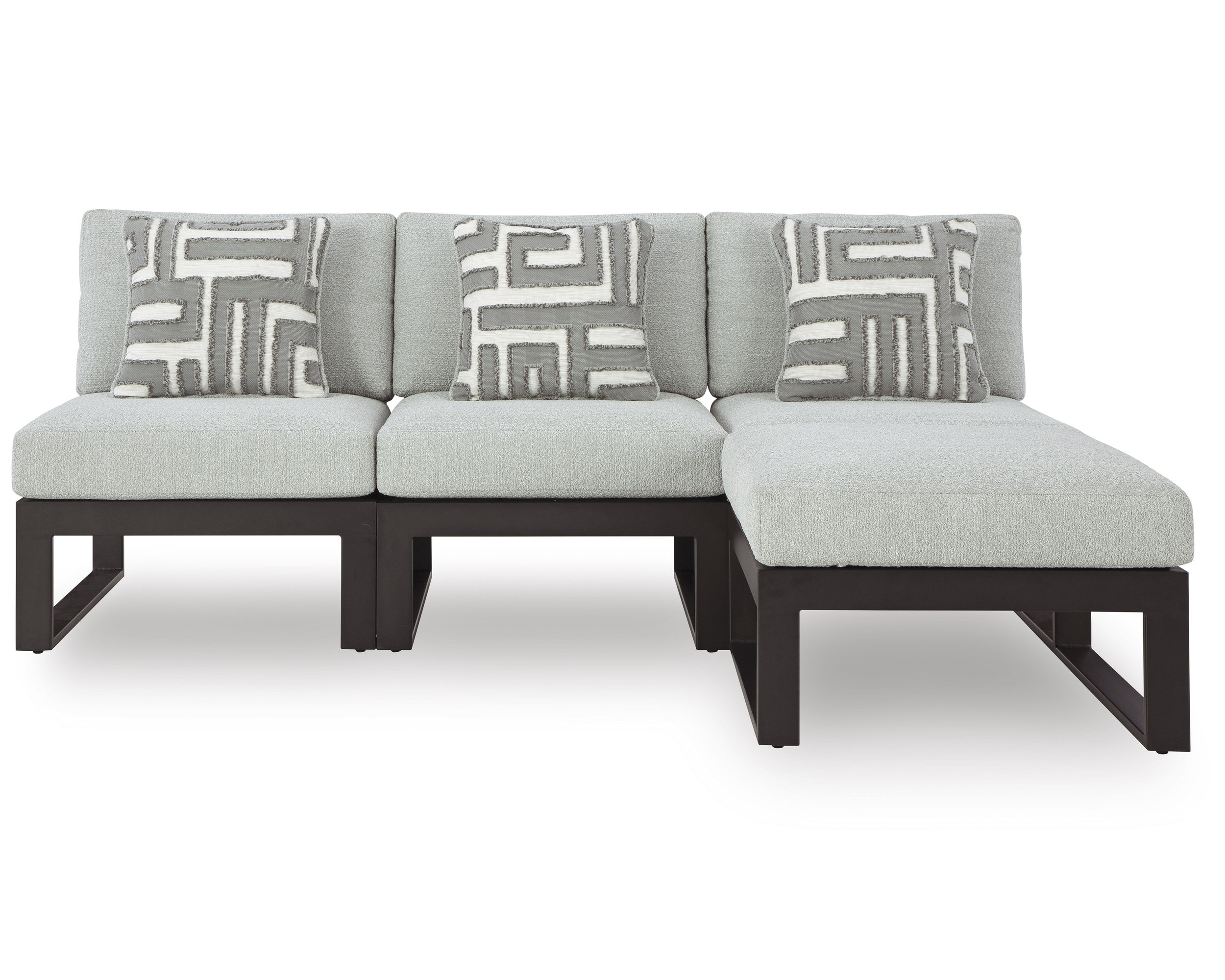 Beachloft Polyester/Aluminum 4-Piece Outdoor Modular Sectional