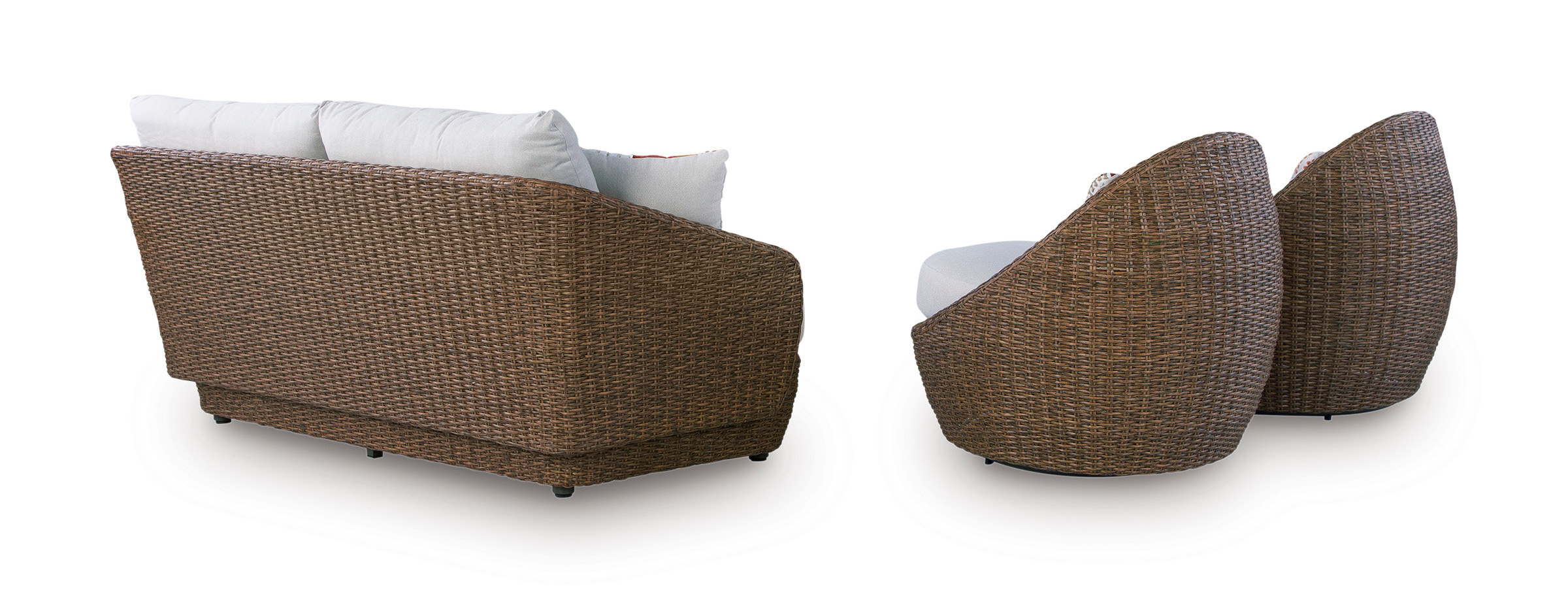 Double Point Resin Wicker 3-Piece Patio Set