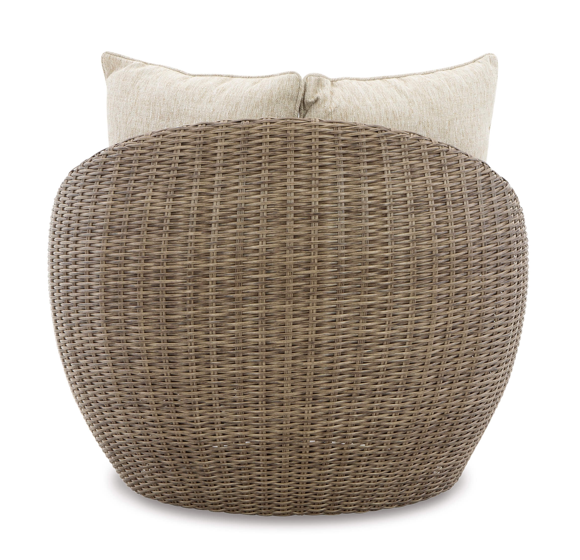 Danson Outdoor 2-Piece Nuvella Fabric/Resin Wicker Swivel Lounge Chair