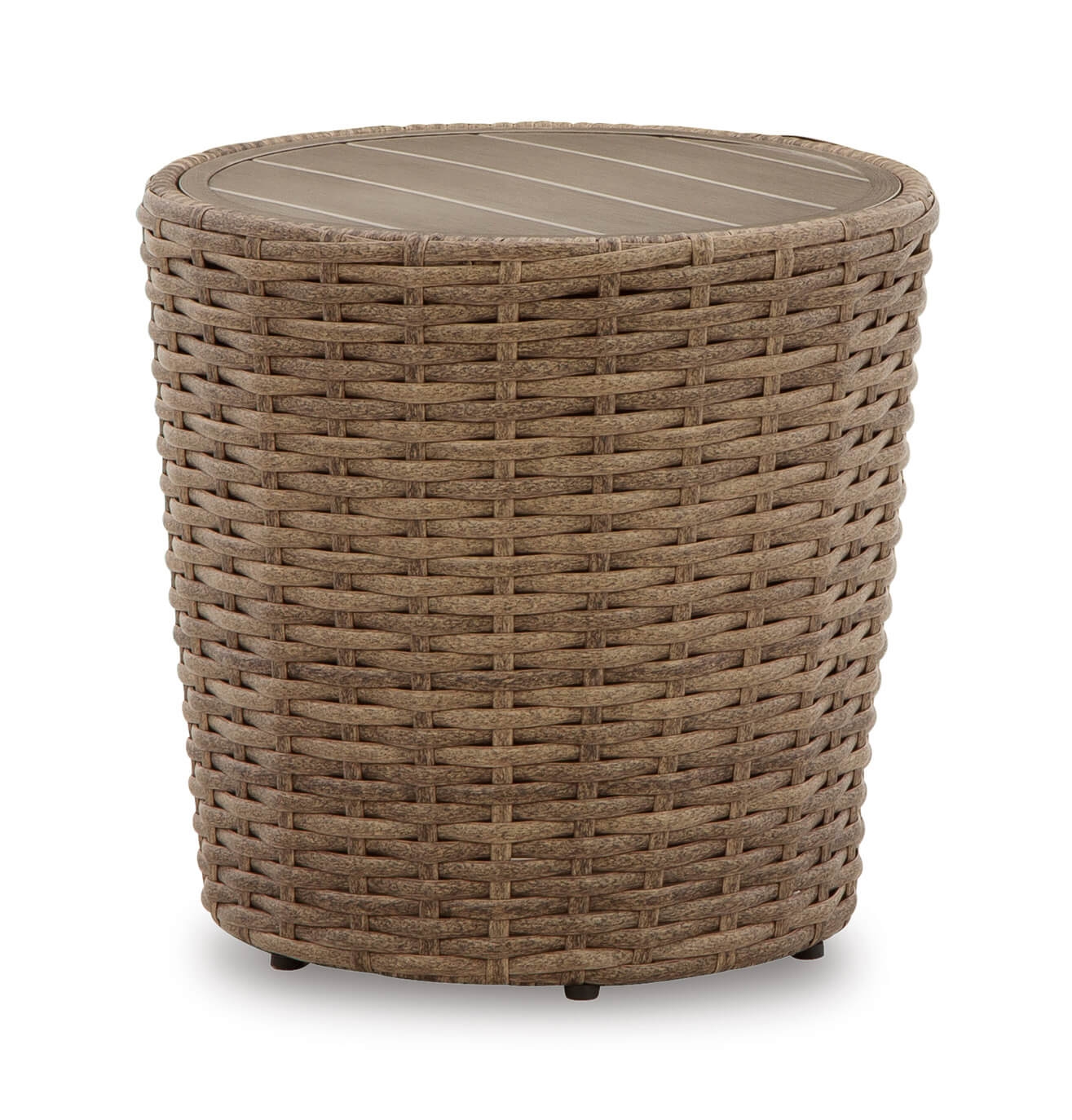 Sandy Bloom Outdoor Nuvella Fabric/Resin Wicker Set w/Pillows