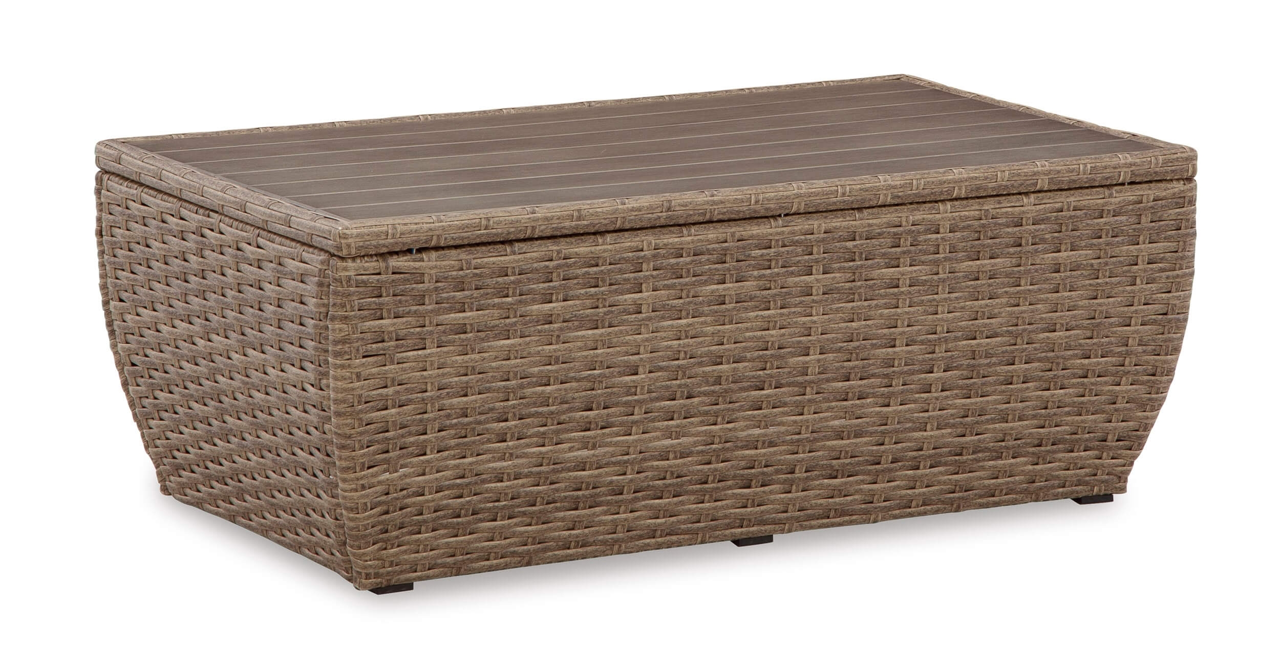 Sandy Bloom Outdoor Nuvella Fabric/Resin Wicker Set w/Pillows