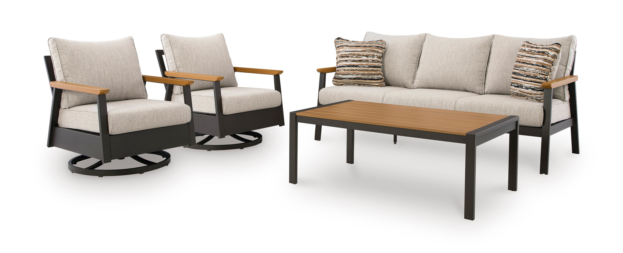Carmel Highlands Polyester/Aluminum 4-Piece Patio Set