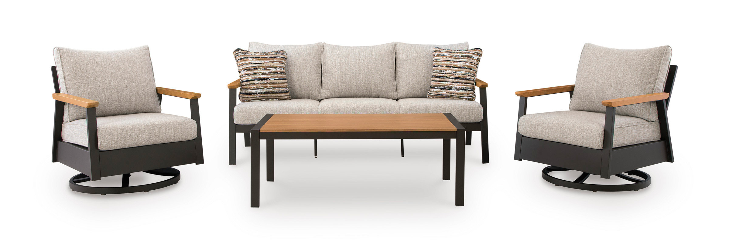 Carmel Highlands Polyester/Aluminum 4-Piece Patio Set