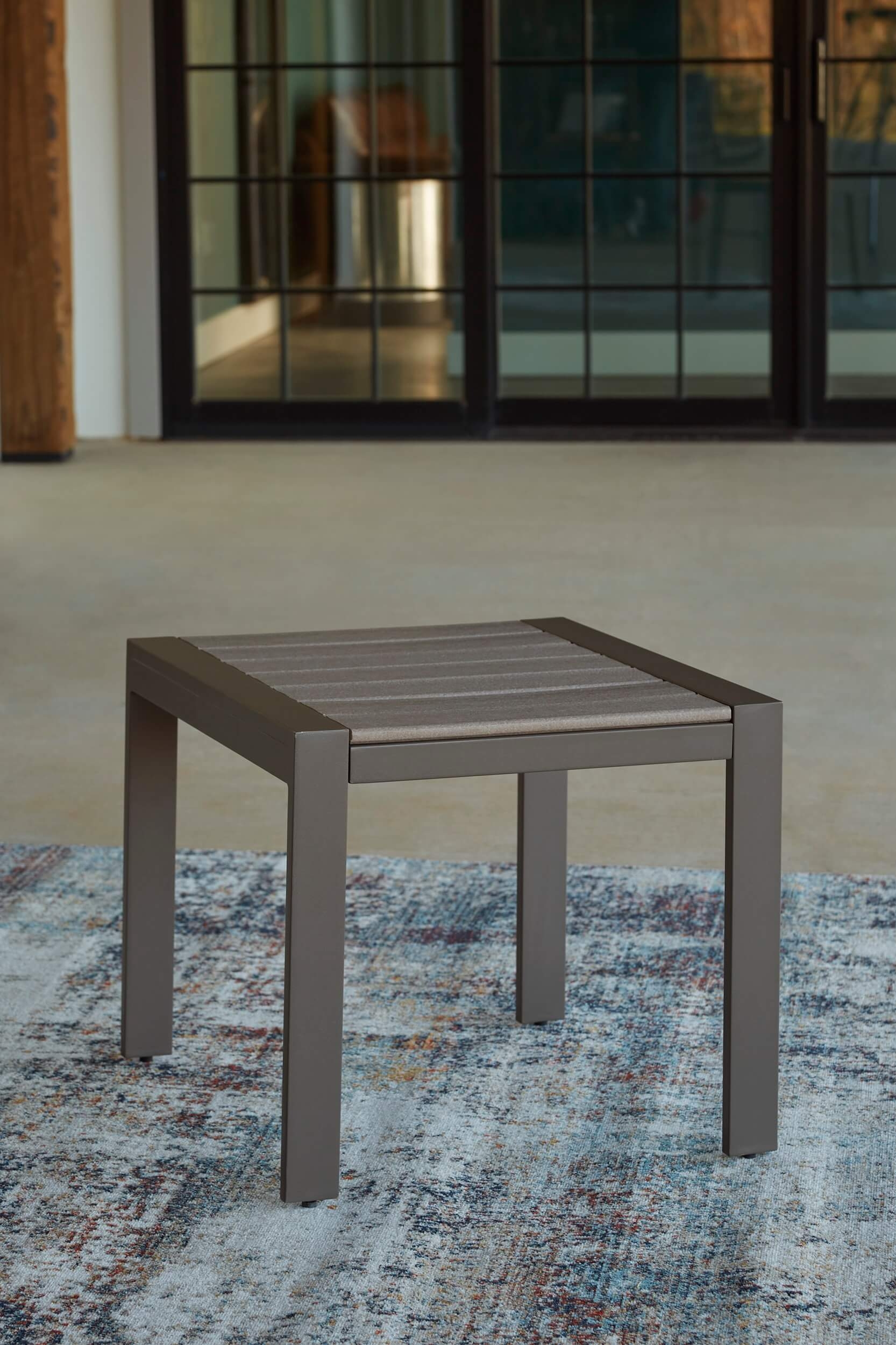Tropicava Outdoor High-Density Polyethylene Square End Table