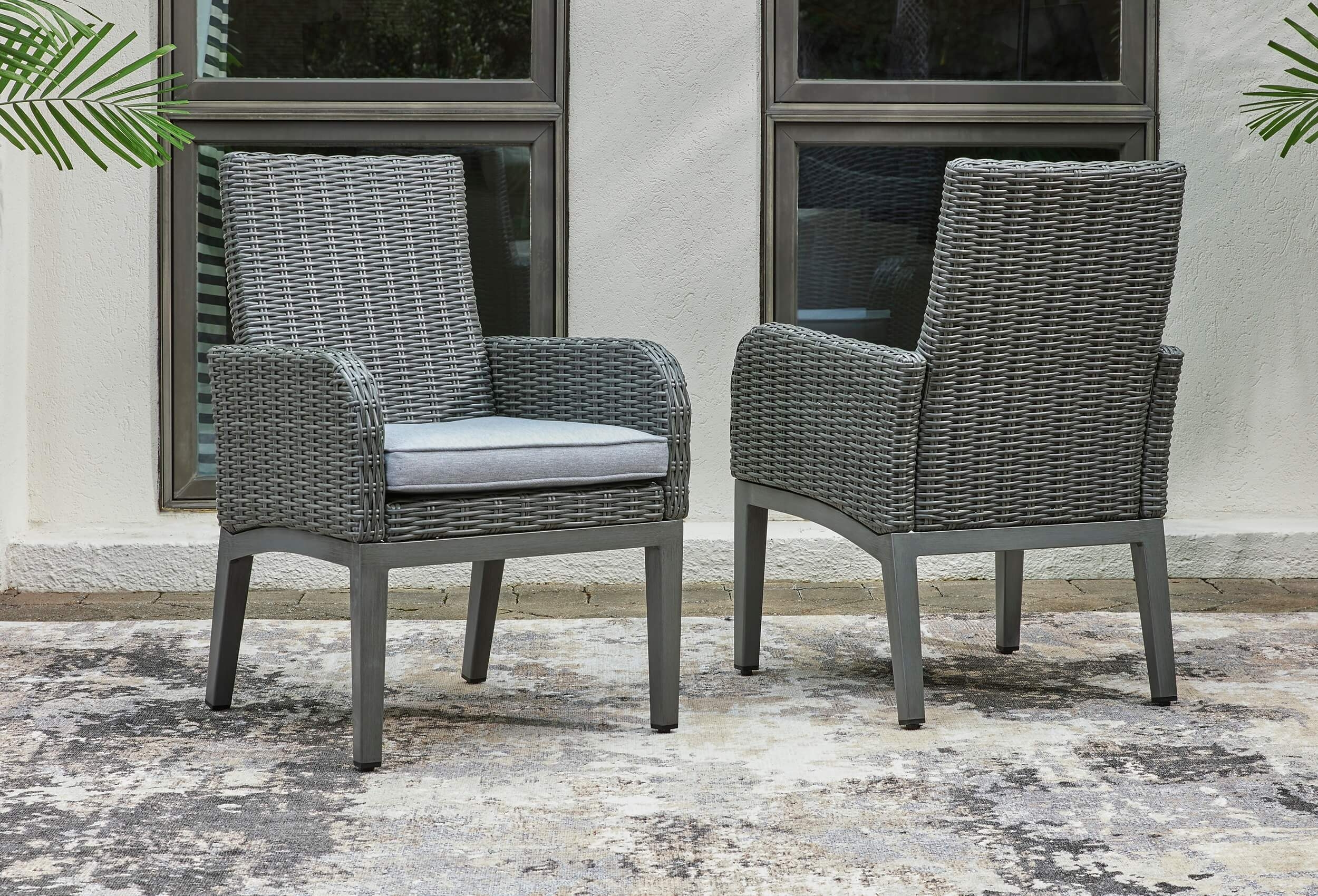 Elite Park Outdoor Nuvella Fabric/Resin Wicker Dining Set