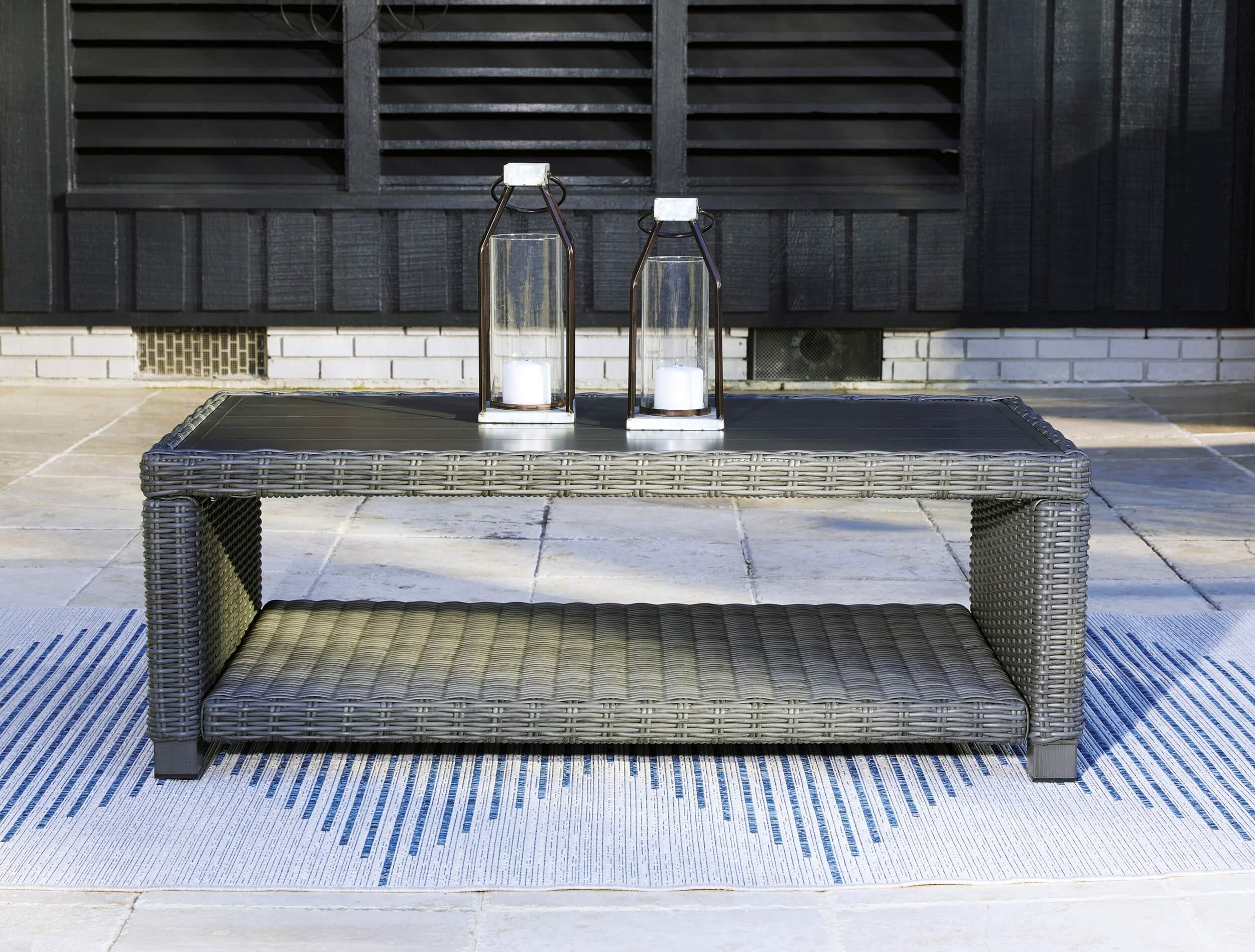 Elite Park Outdoor Resin Wicker Rectangular CoffeeTable