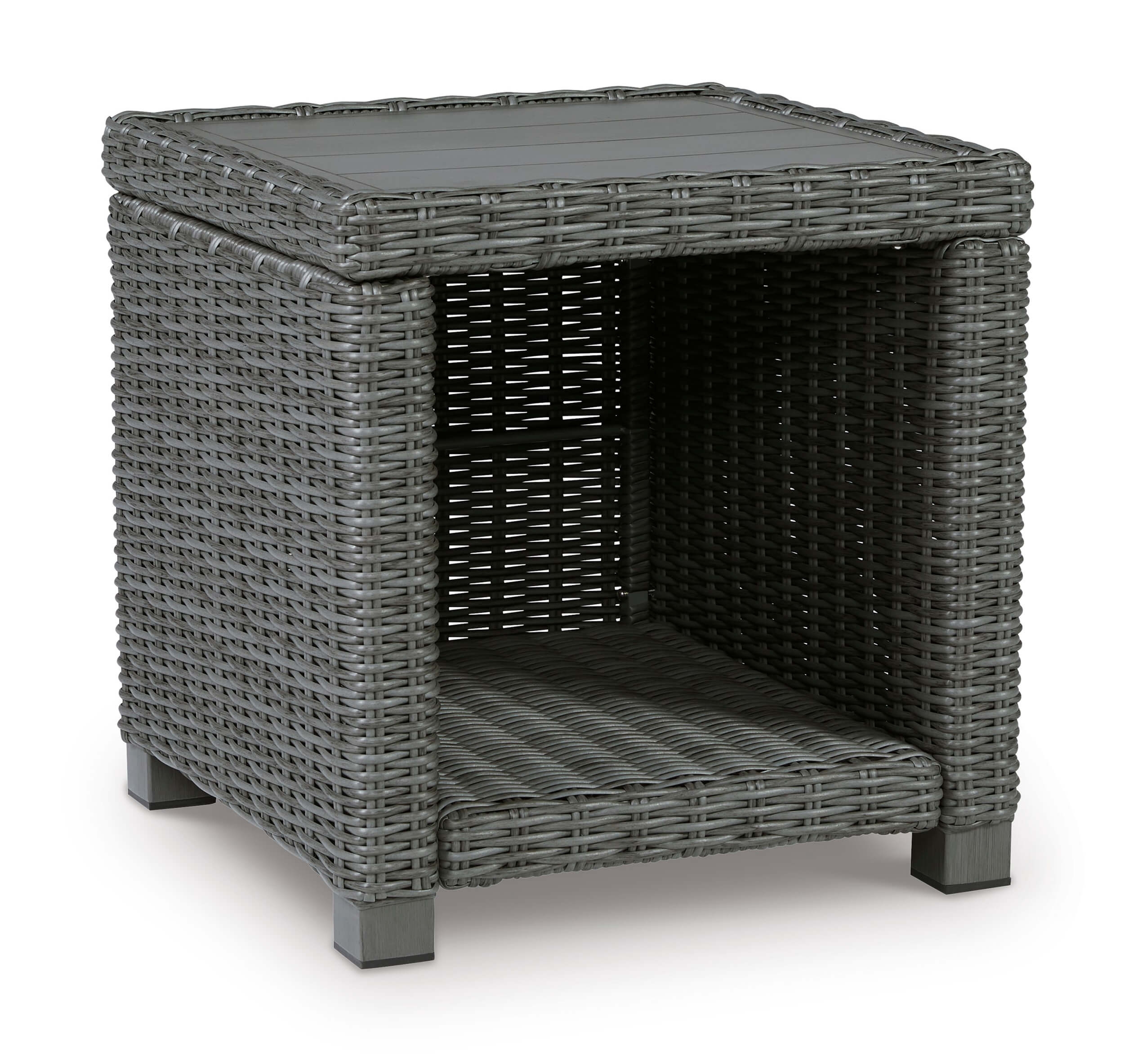 Elite Park Outdoor Nuvella Fabric/Resin Wicker Set w/Pillows