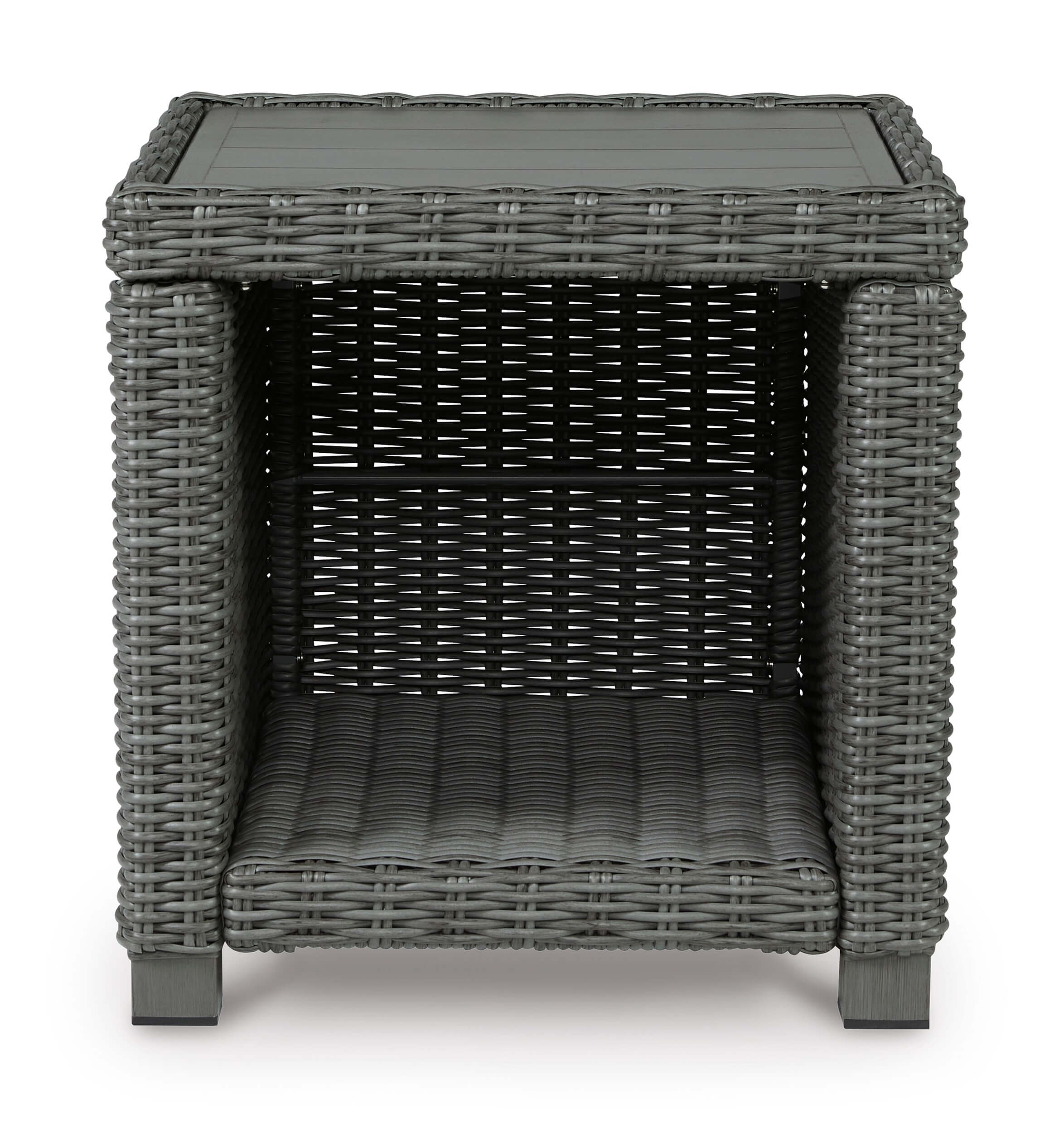 Elite Park Outdoor Rewin Wicker Square End Table