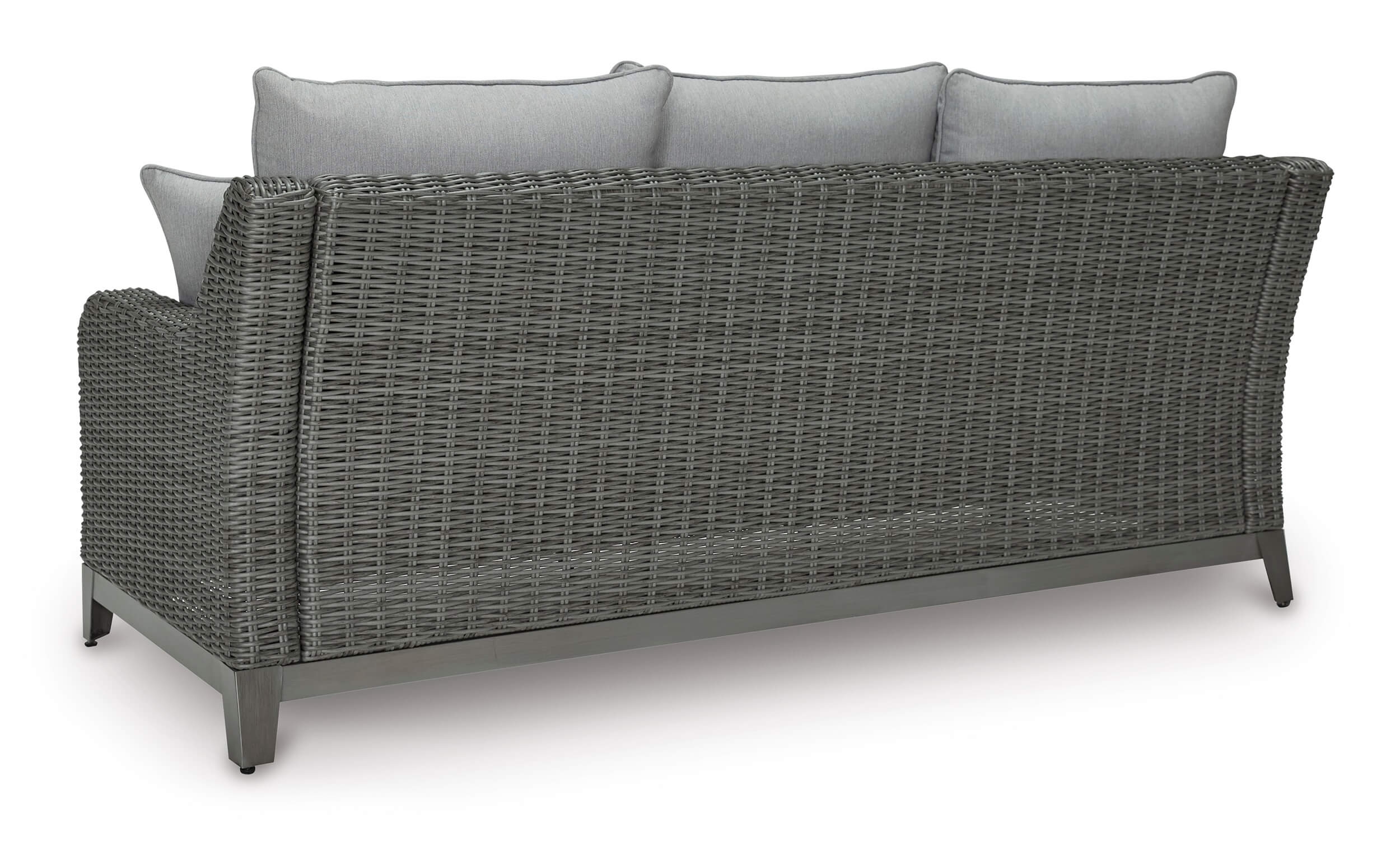 Elite Park Outdoor Nuvella Fabric/Resin Wicker Set w/Pillows