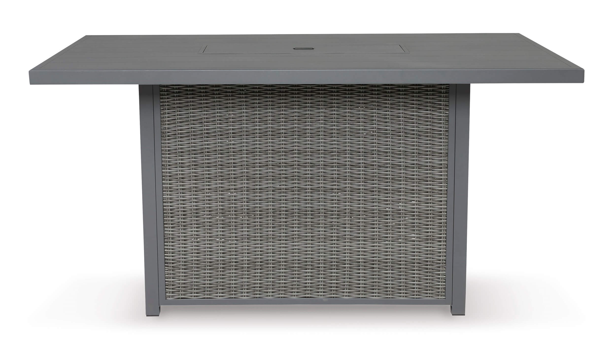 Palazzo Outdoor Resin Wicker Bar Table w/Fire Pit