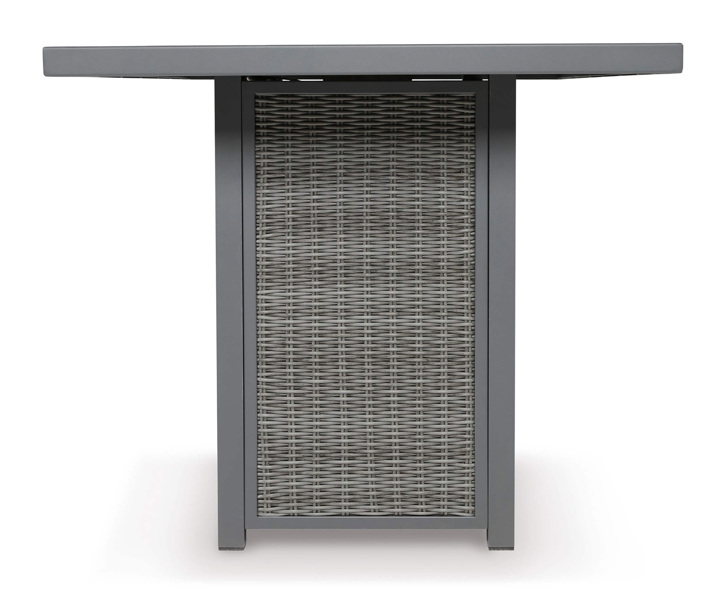 Palazzo Outdoor Resin Wicker Bar Table w/Fire Pit