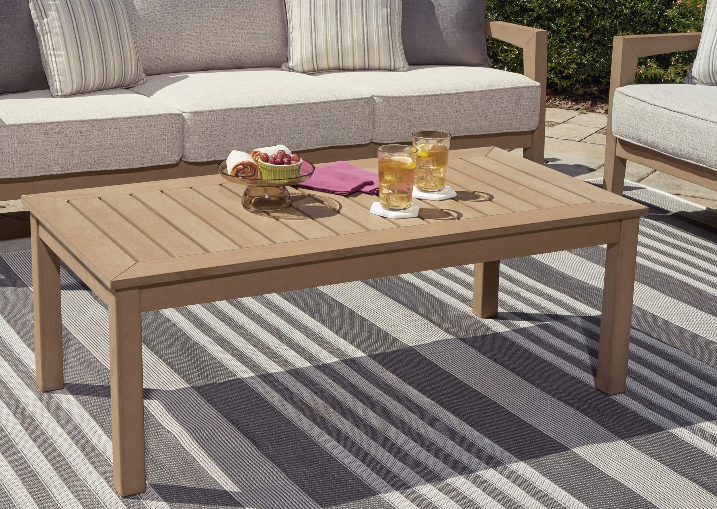 Hallow Creek Outdoor Rectangular Coffee Table