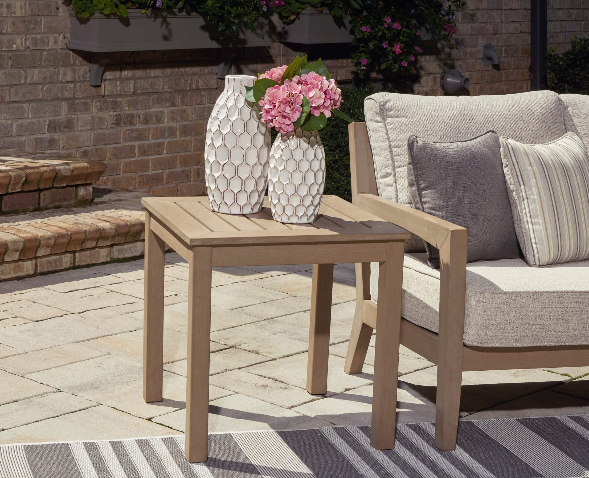 Hallow Creek Nuvella Fabric Outdoor Set