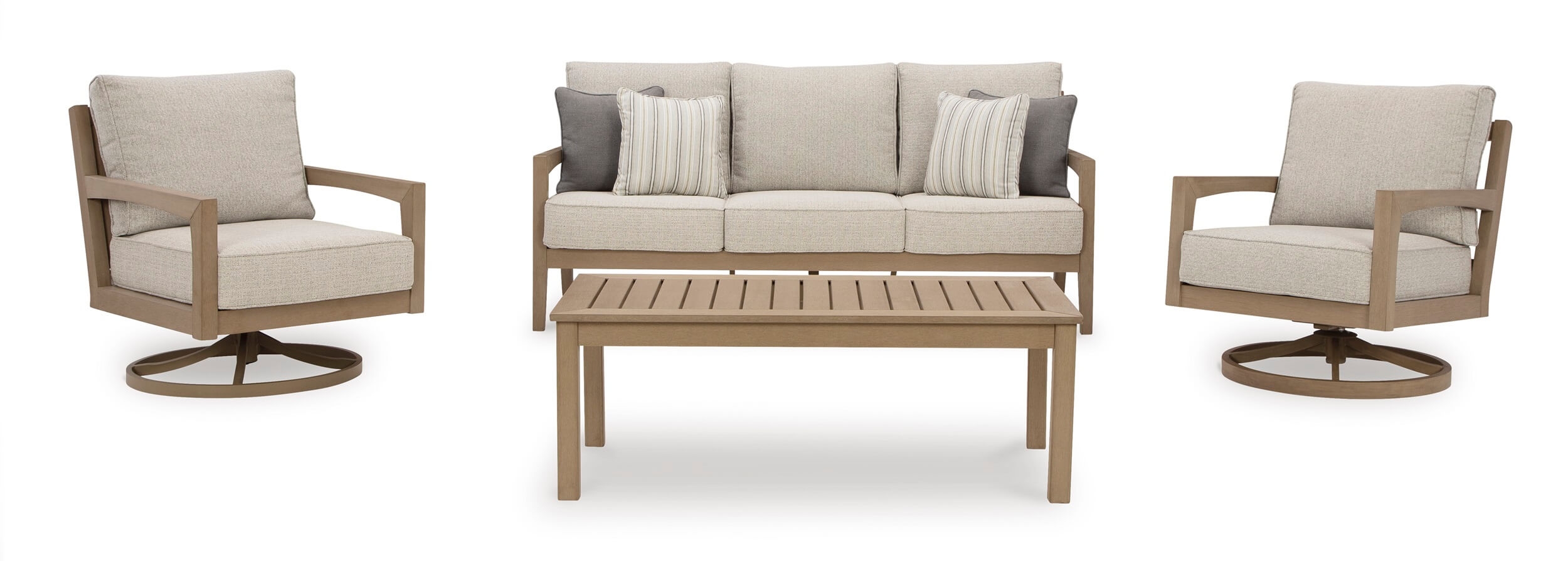Hallow Creek Nuvella Fabric Outdoor Set