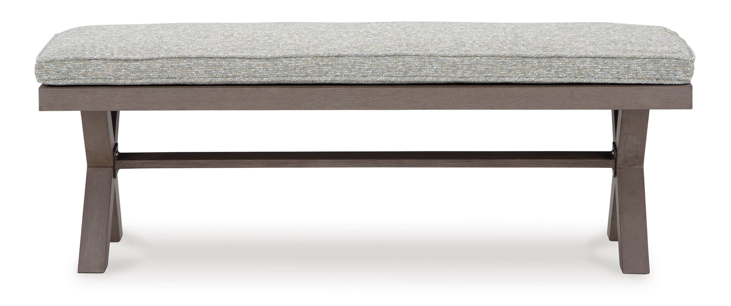 Hillside Barn Outdoor Nuvella Fabric/Weatherwood Dining Bench