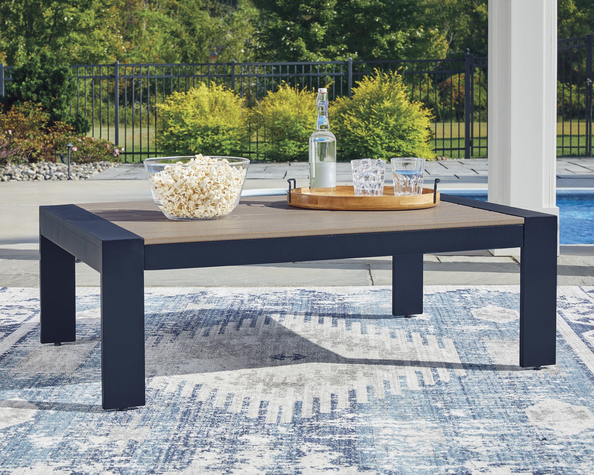 East Beach Rectangular Aluminum/Polyethylene Cocktail Table