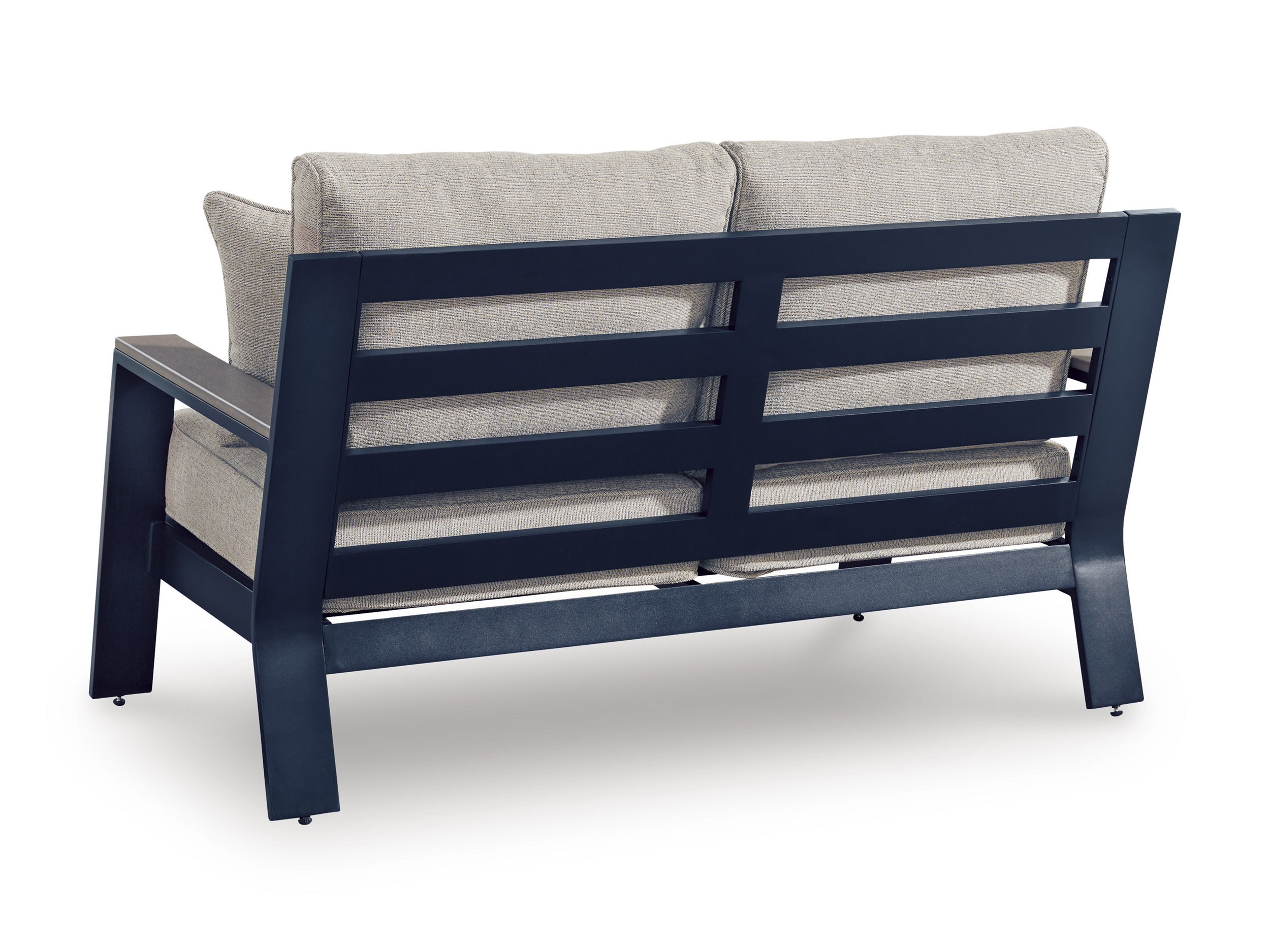 East Beach HDPE/Polyester Loveseat with Cushion
