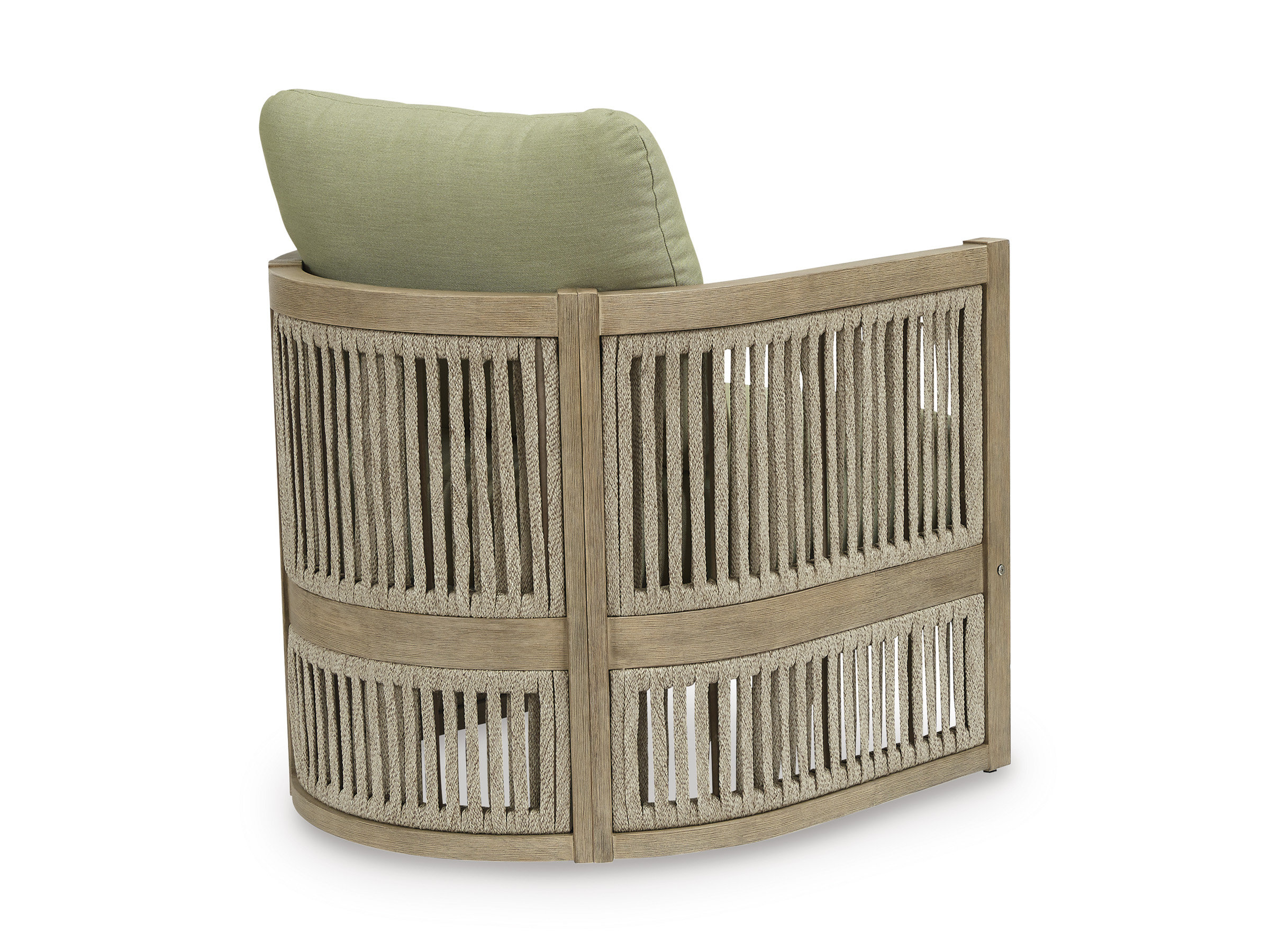 Serena Shores 2-Piece Wood/Polyester Lounge Chair with Cushion