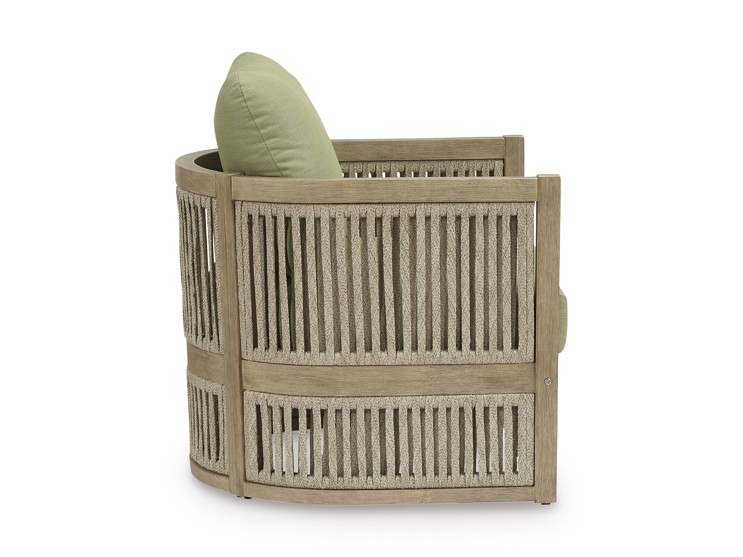 Serena Shores 2-Piece Wood/Polyester Lounge Chair with Cushion