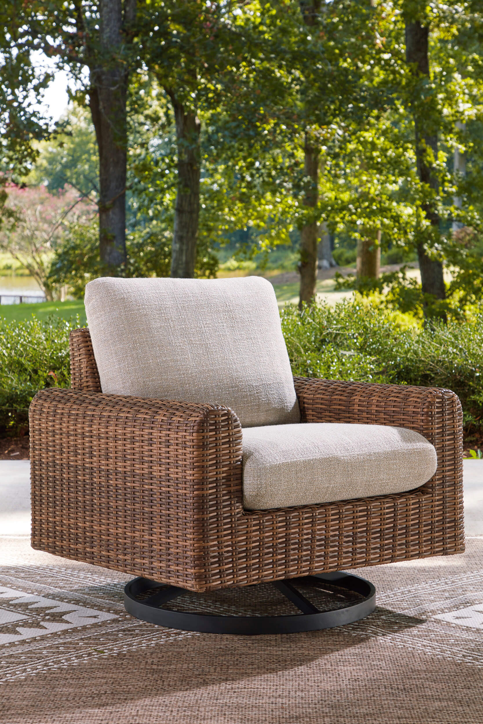 Dolan Creek L-Shaped Resin Wicker 3-Piece Outdoor Sectional
