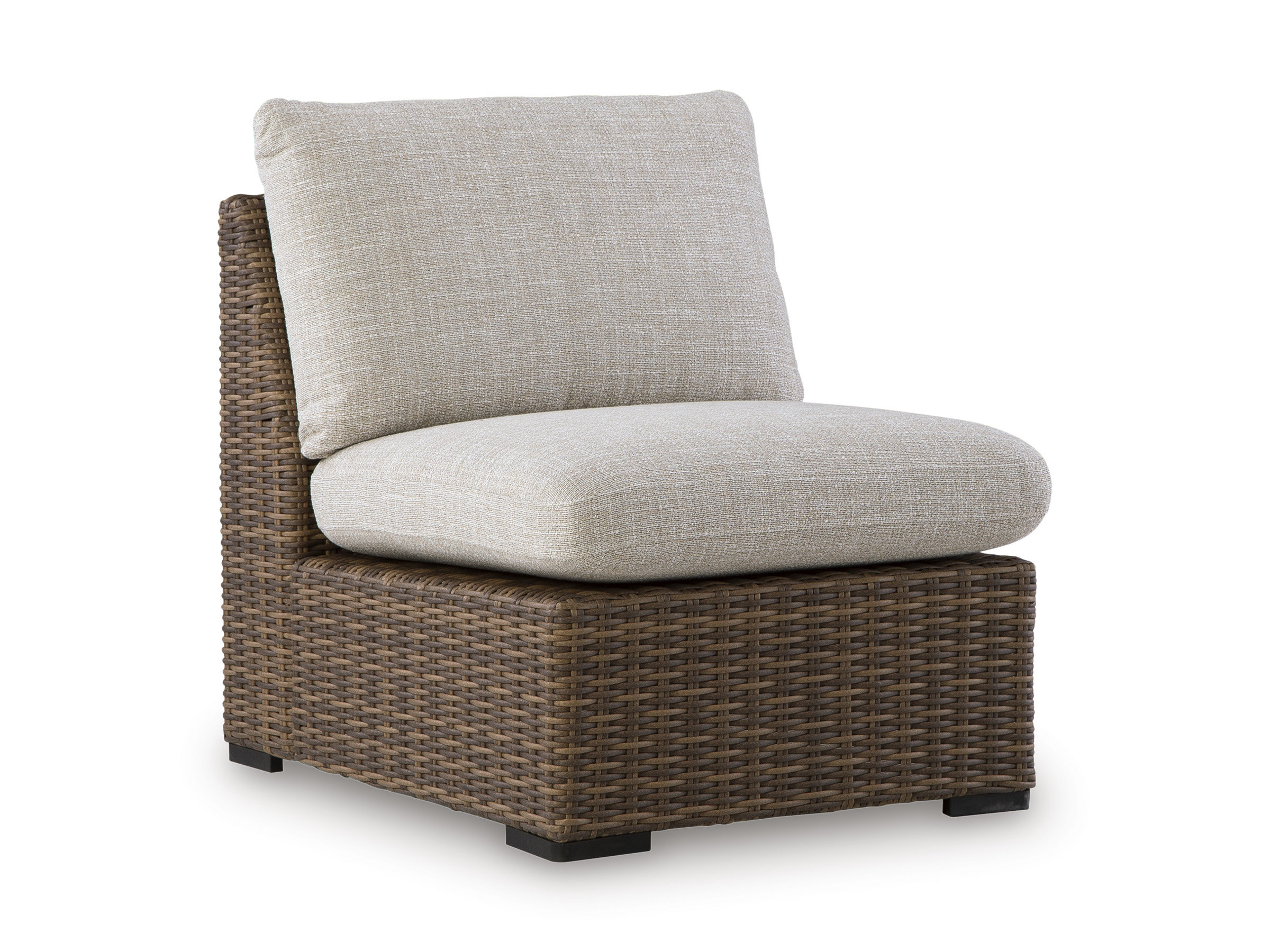 Dolan Creek L-Shaped Resin Wicker 4-Piece Outdoor Sectional
