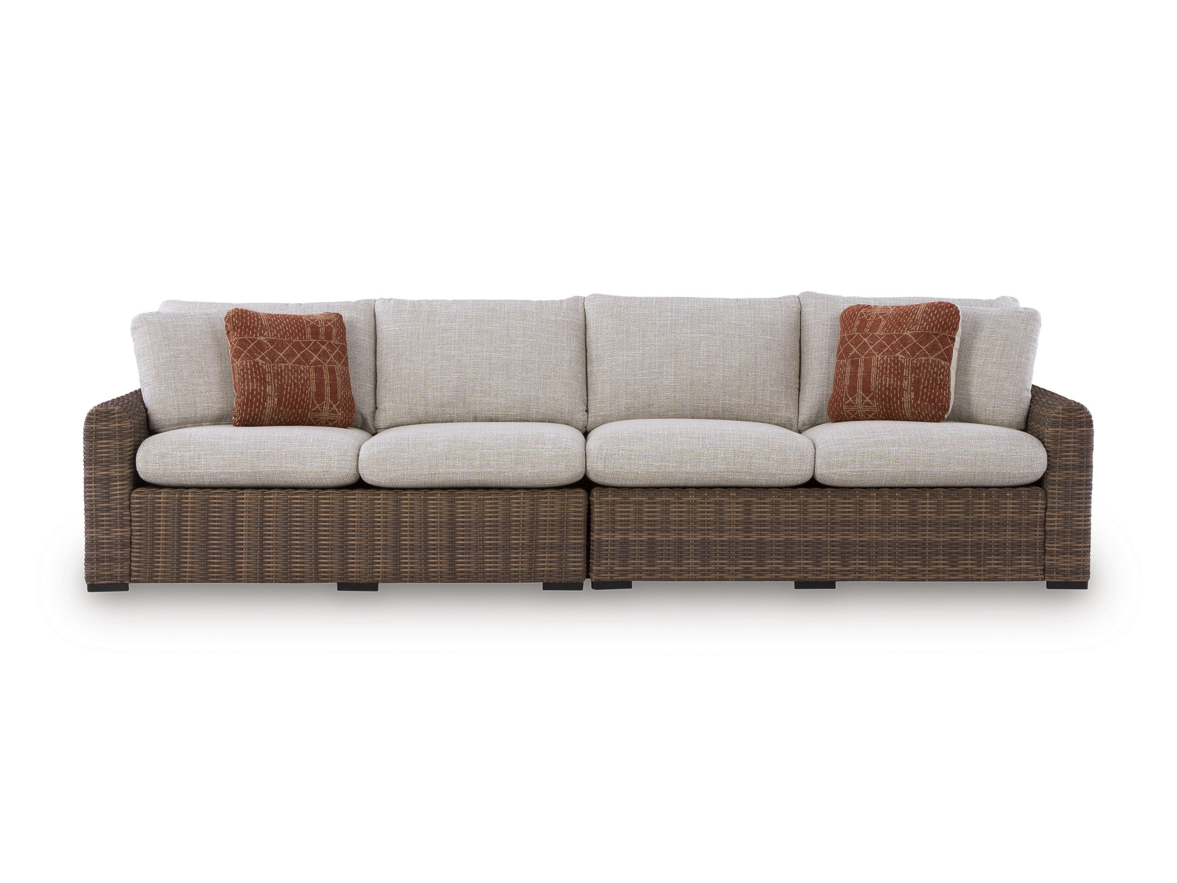 Dolan Creek L-Shaped Resin Wicker 3-Piece Outdoor Sectional