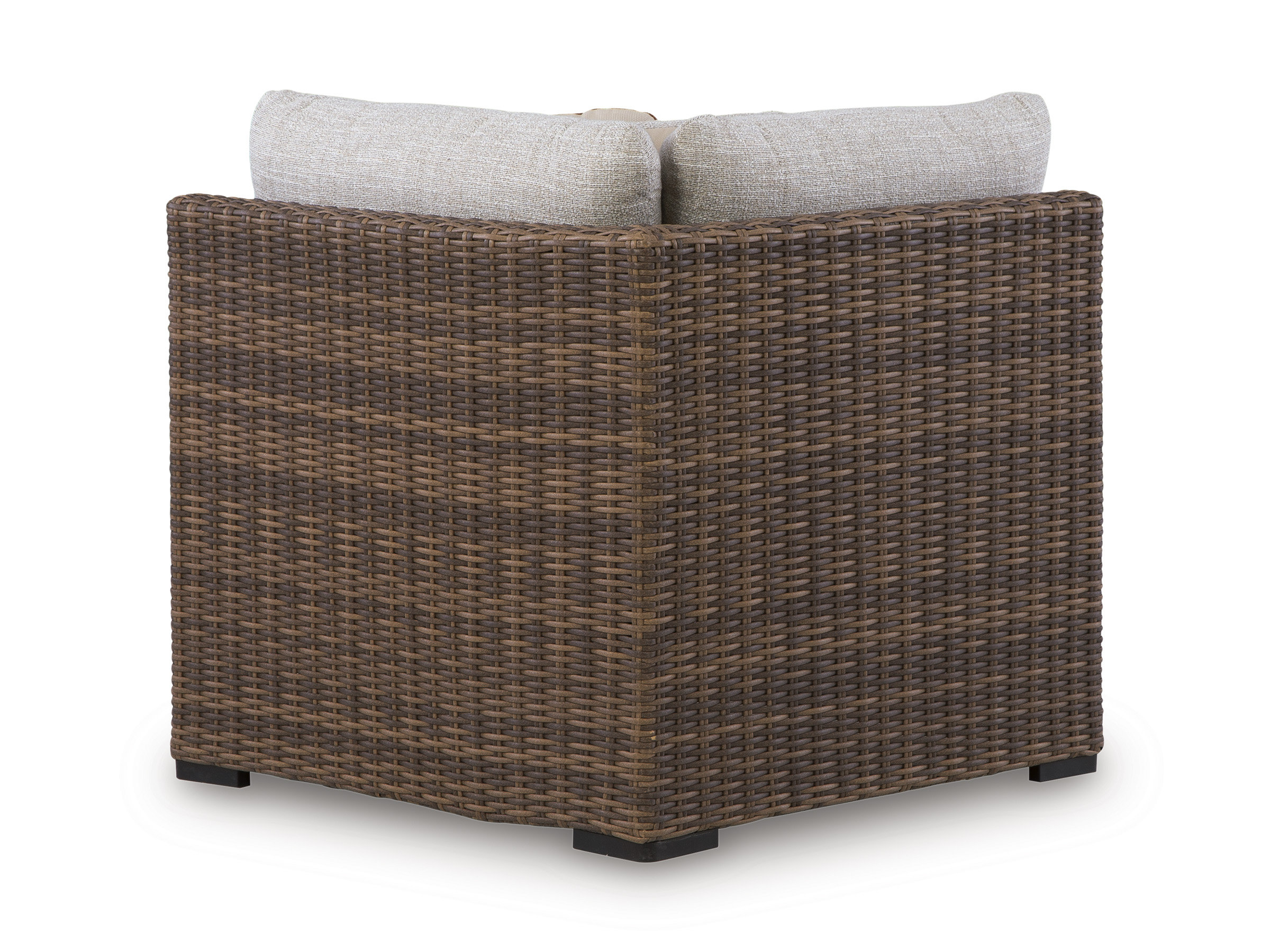 Dolan Creek L-Shaped Resin Wicker 4-Piece Outdoor Sectional