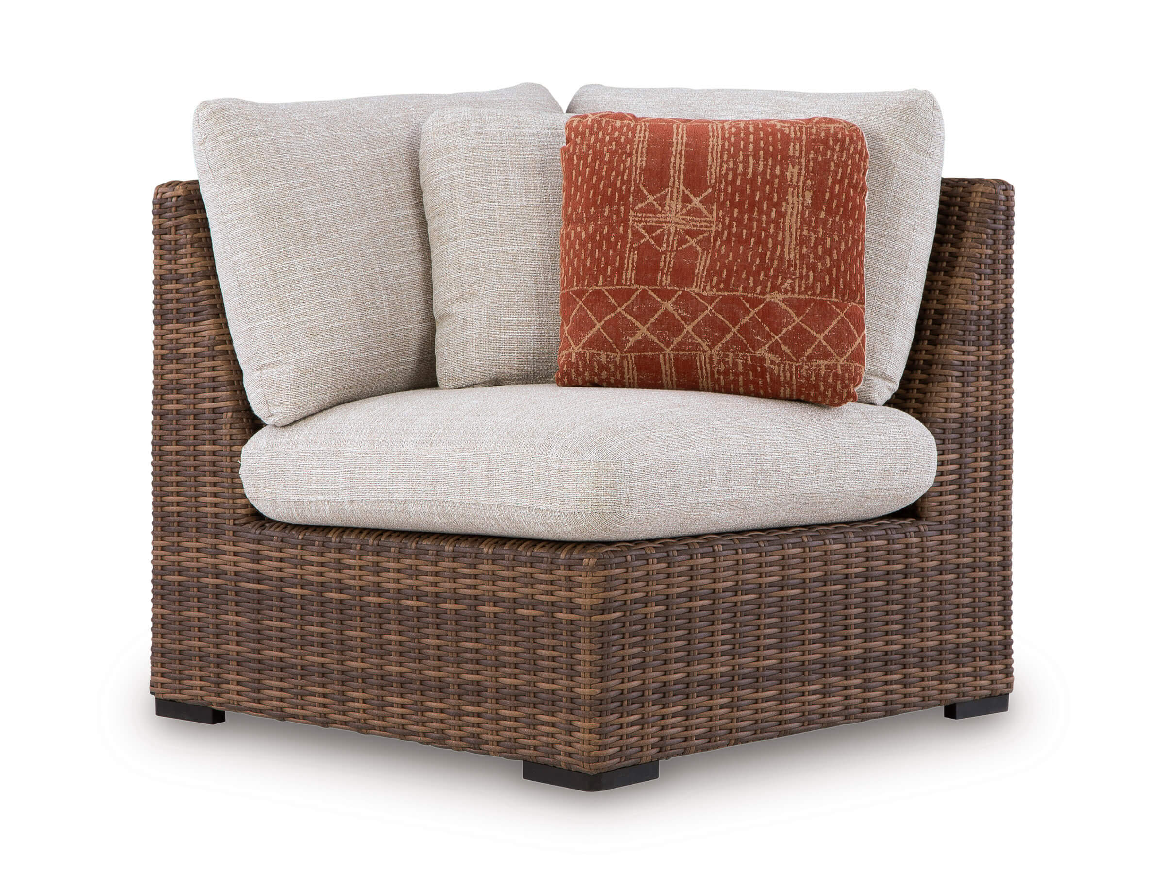 Dolan Creek L-Shaped Resin Wicker 3-Piece Outdoor Sectional