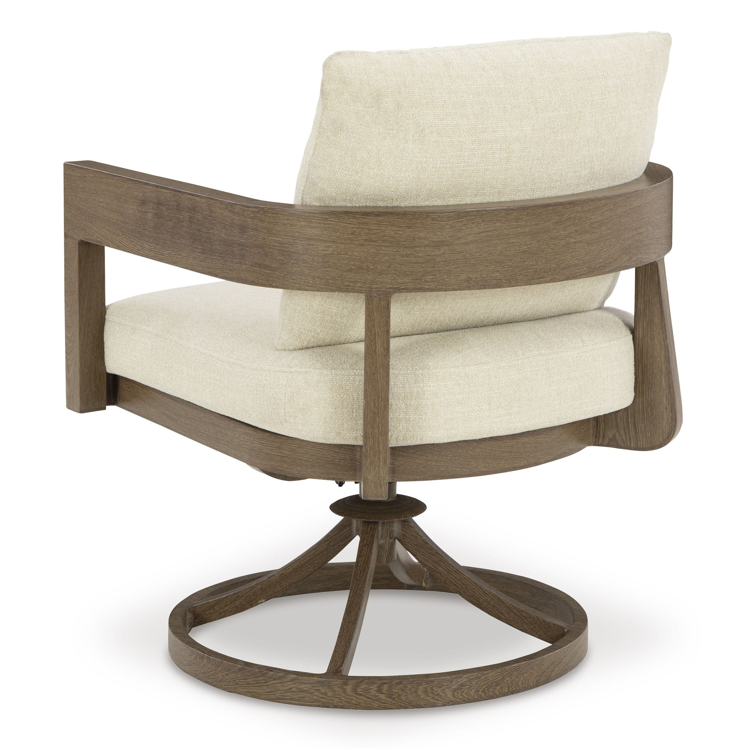 Serene Bay 2-Piece Aluminum Swivel Chair with Cushion