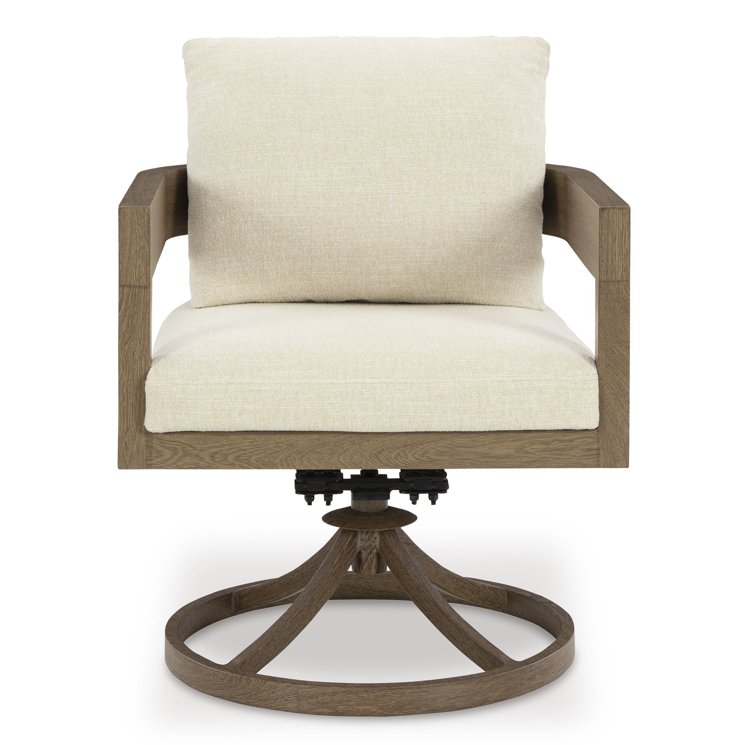 Serene Bay 2-Piece Aluminum Swivel Chair with Cushion