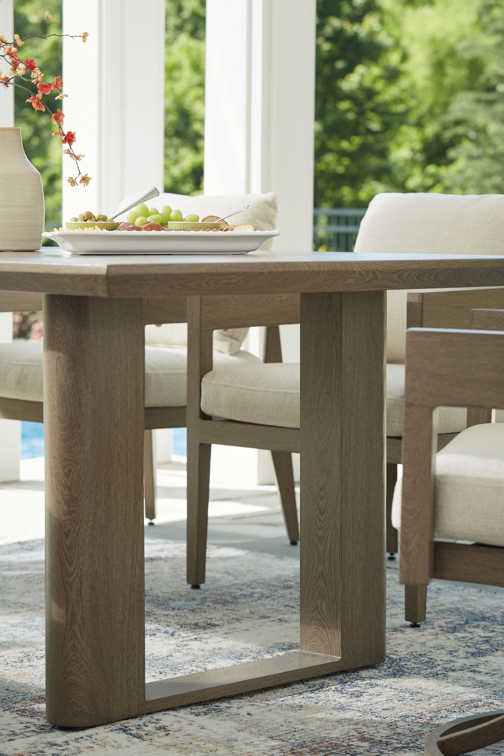 Serene Bay Aluminum Rectangular Dining Table