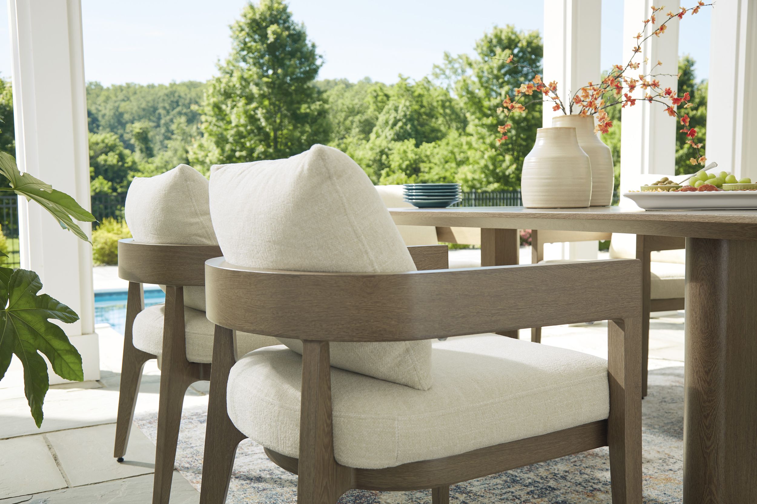 Serene Bay Aluminum Rectangular Dining Table