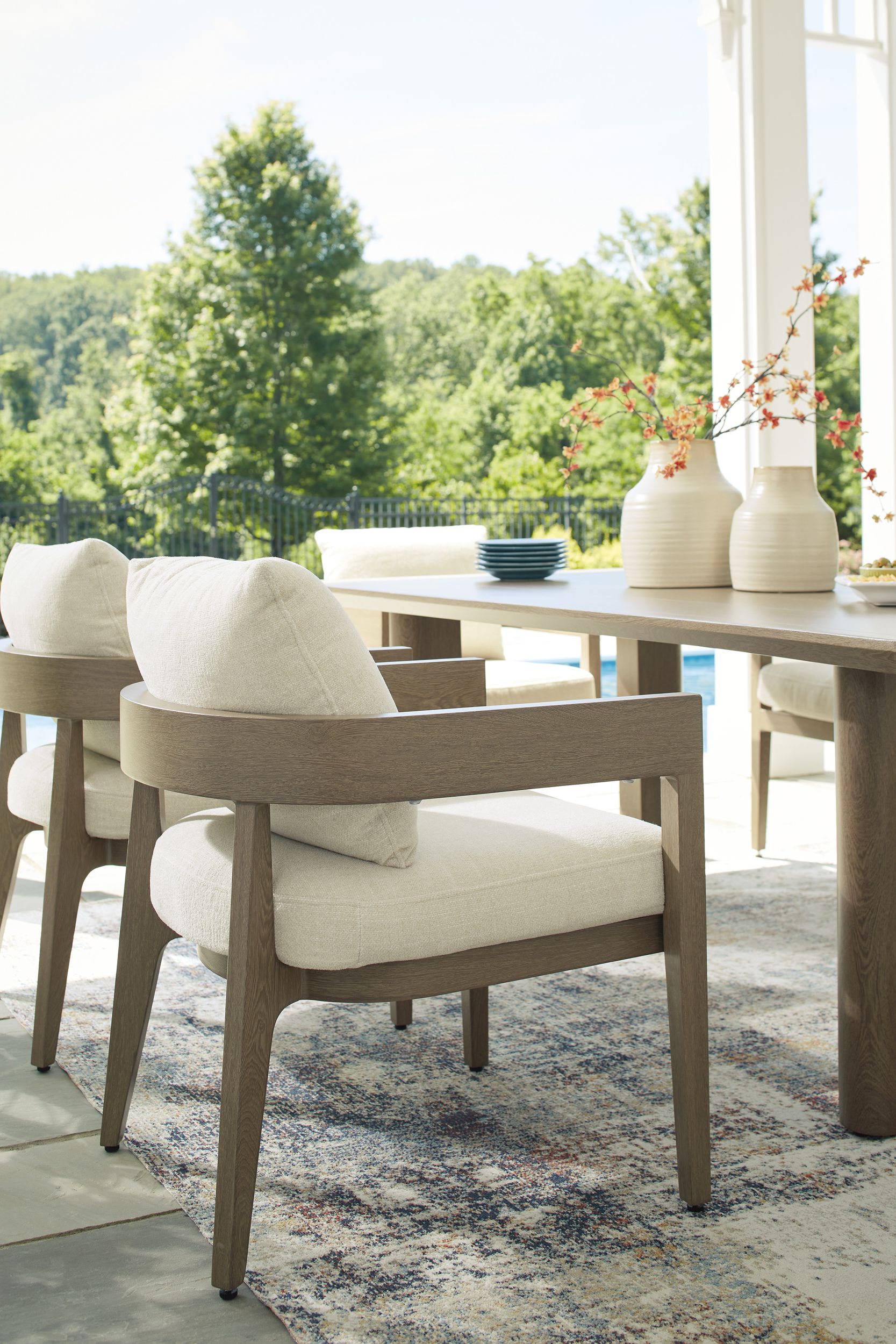 Serene Bay Aluminum Rectangular Dining Table