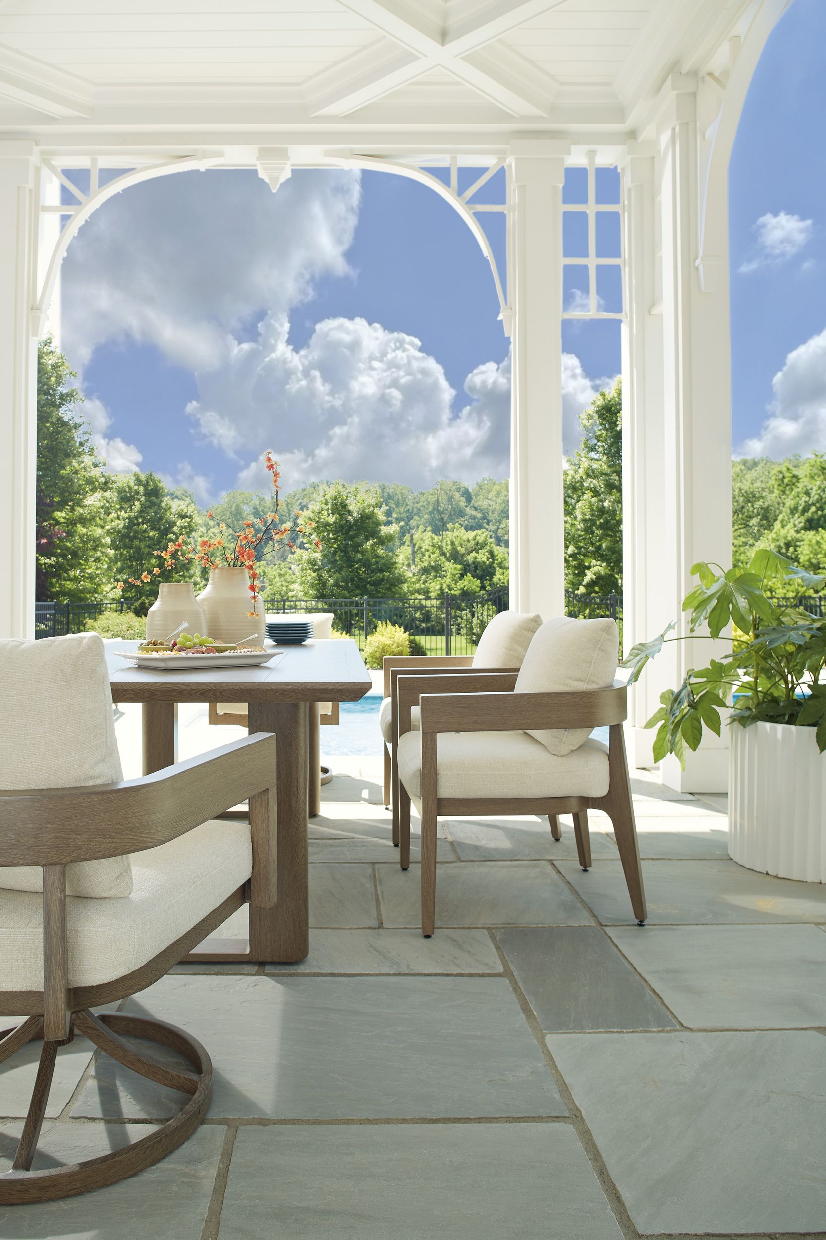 Serene Bay Aluminum Rectangular Dining Table
