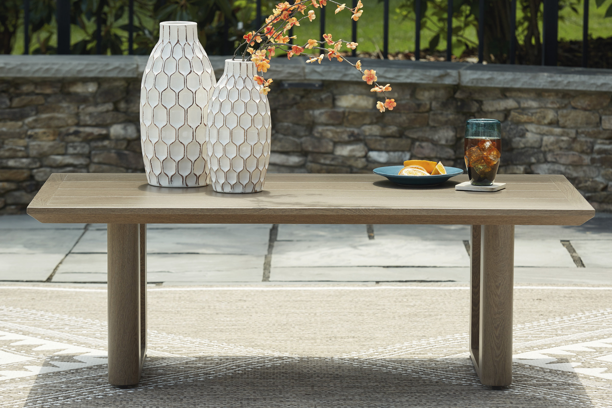 Serene Bay Rectangular Aluminum Cocktail Table