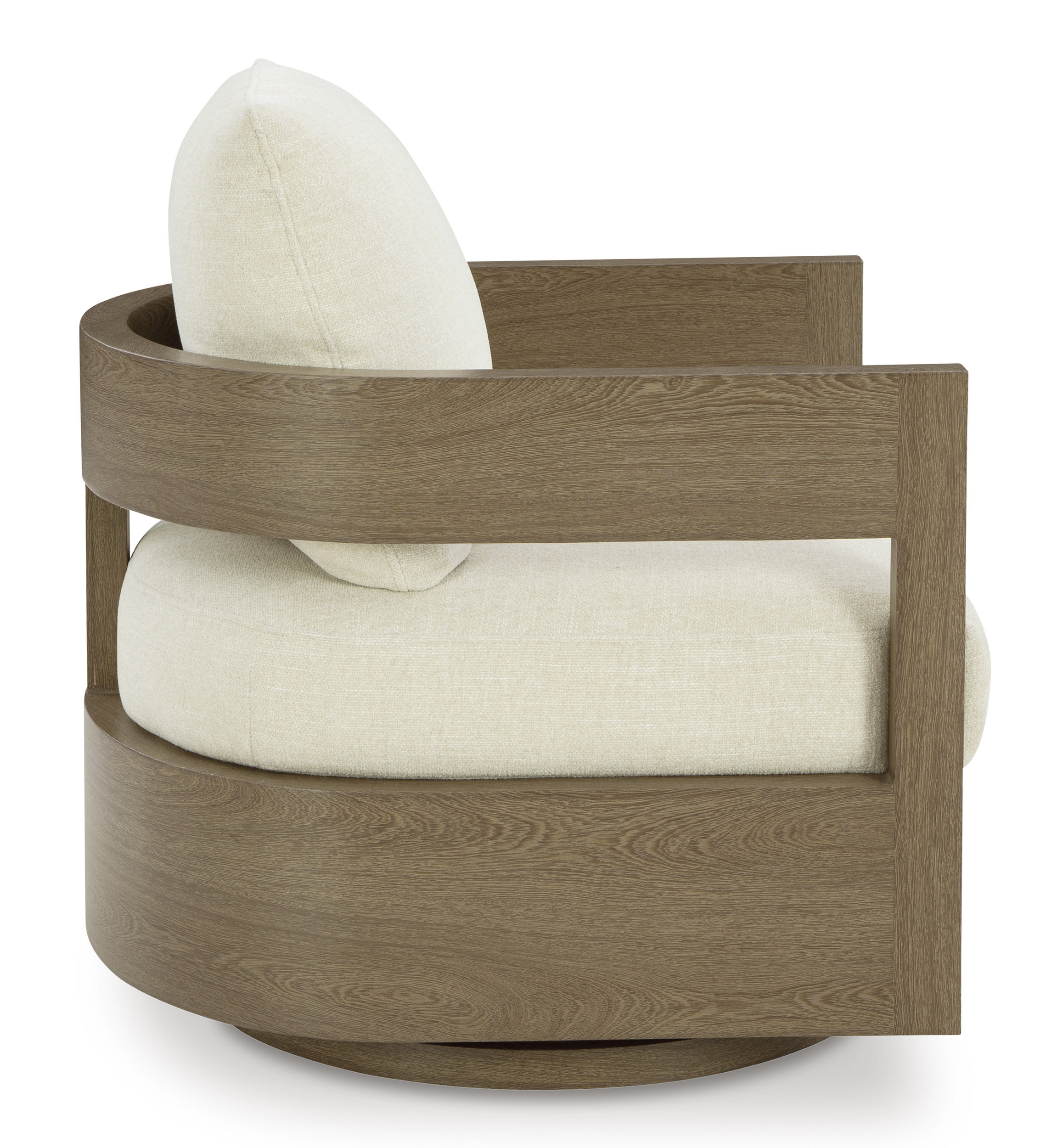 Serene Bay Aluminum/Polyester Swivel Glider Chair with Cushion