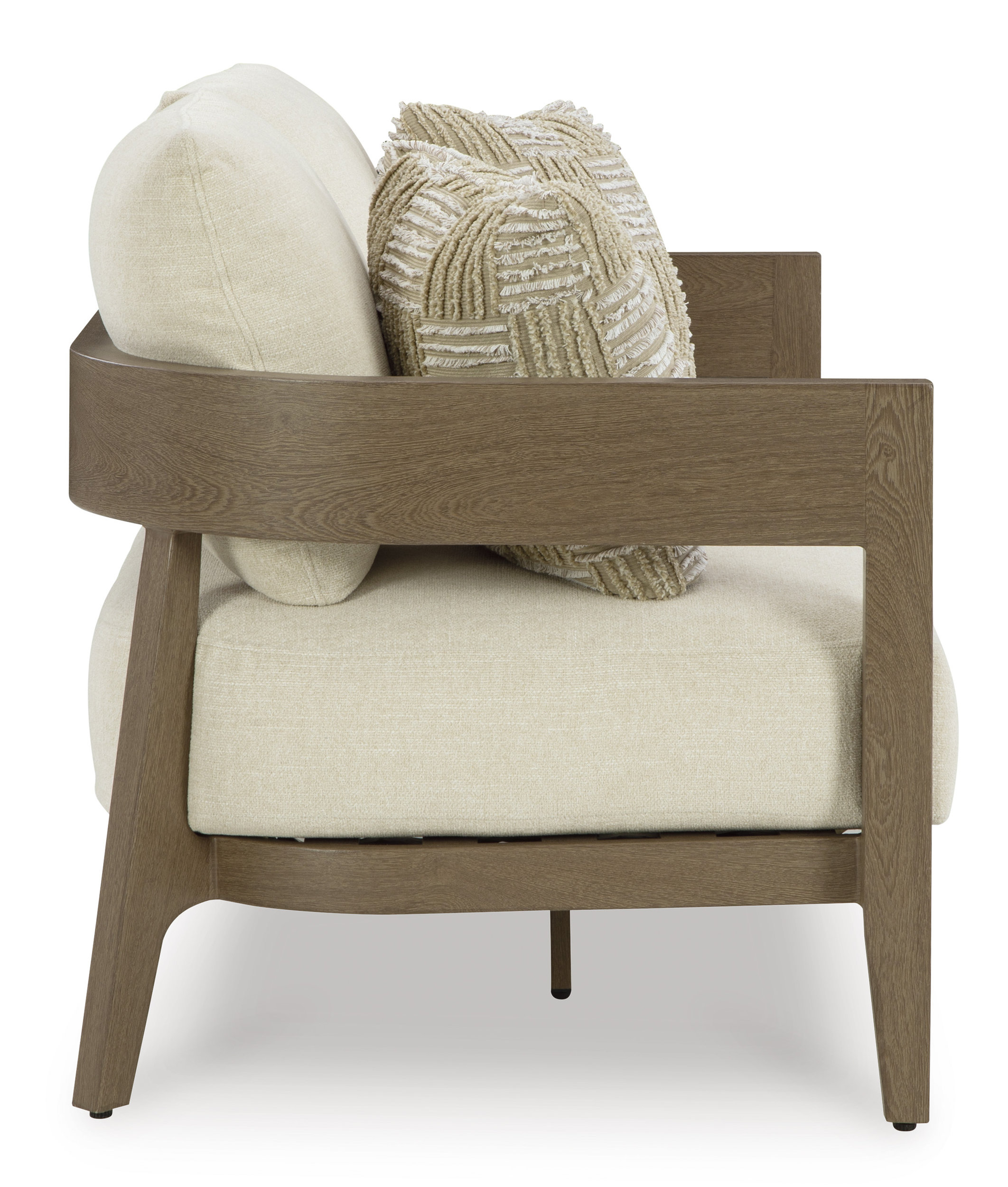 Serene Bay Aluminum/Polyester Loveseat with Cushion