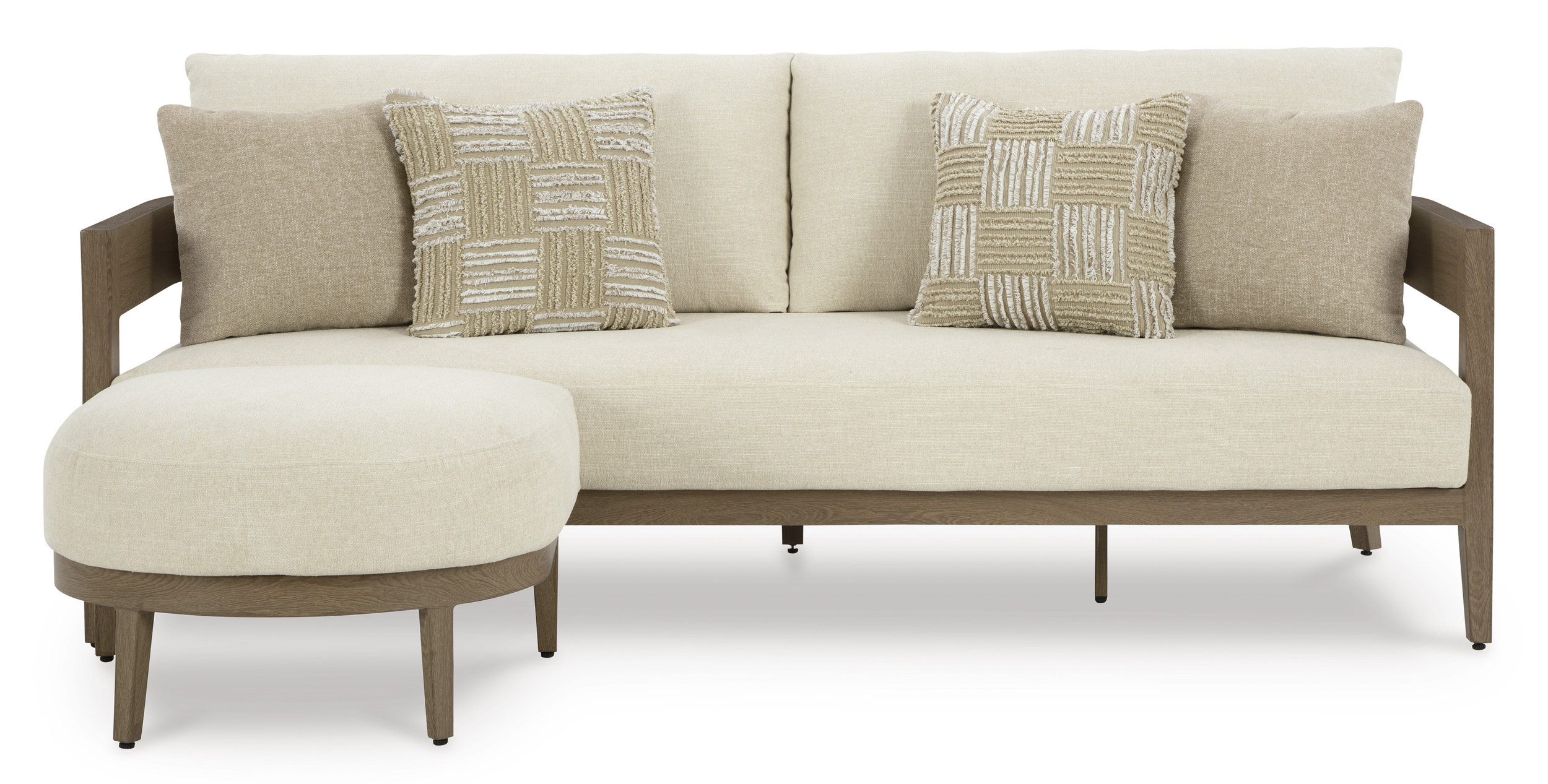 Serene Bay Aluminum/Polyester Sofa with Cushion
