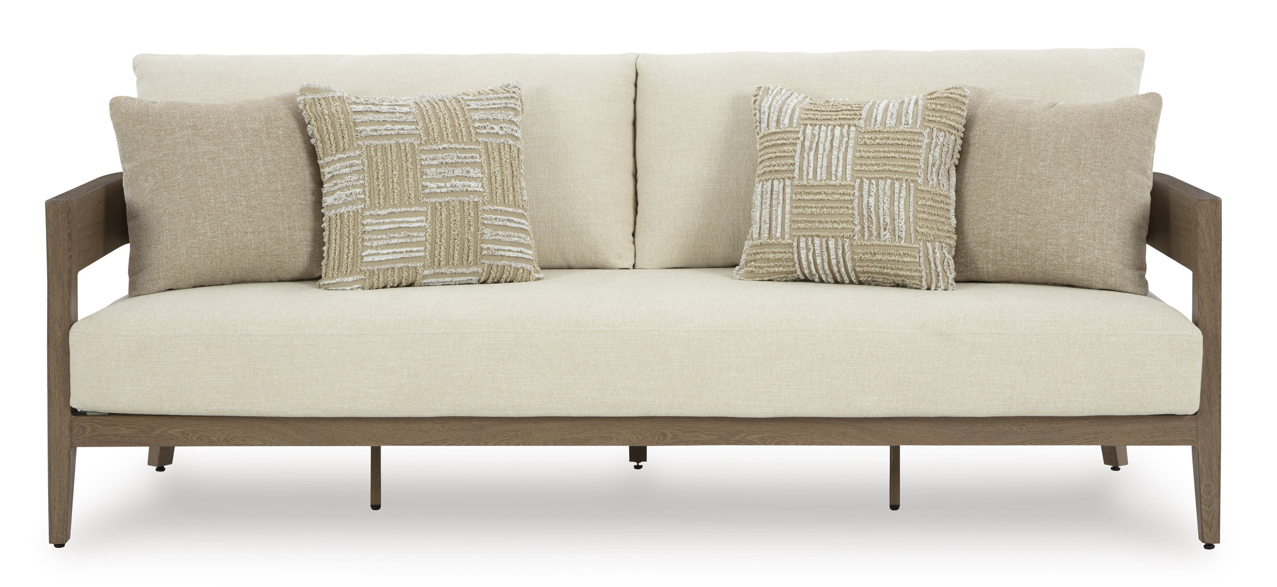 Serene Bay Aluminum/Polyester Sofa with Cushion
