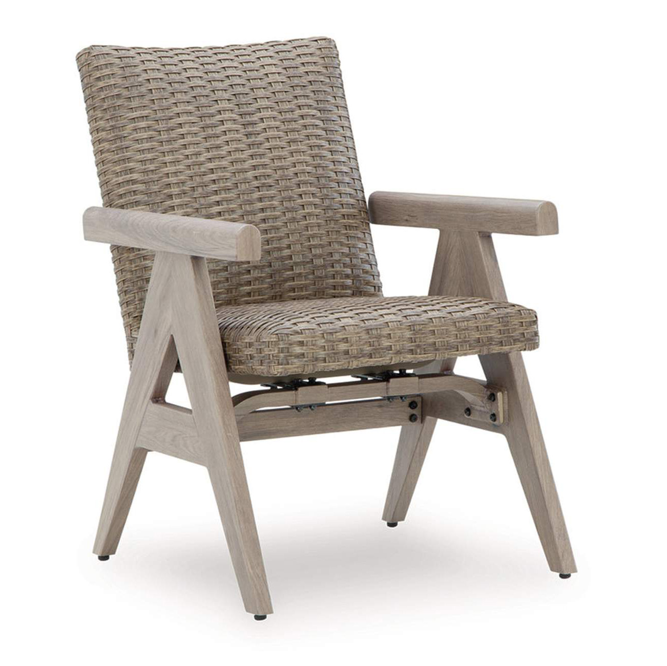 Cliff Trails 2-Piece Wicker/Aluminum Rocking Armchair