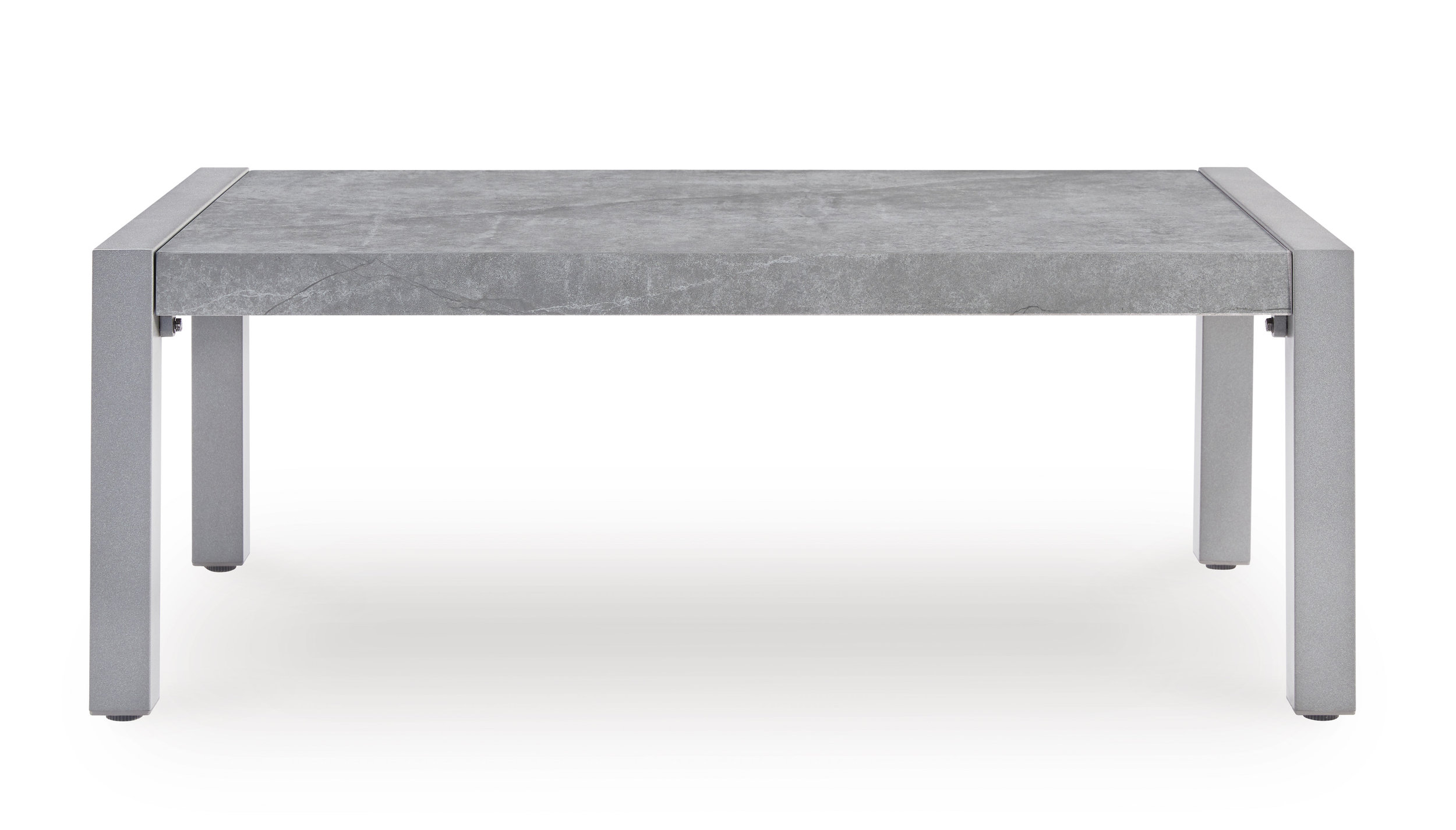 Hurley Park Rectangular Aluminum/Faux Stone Cocktail Table