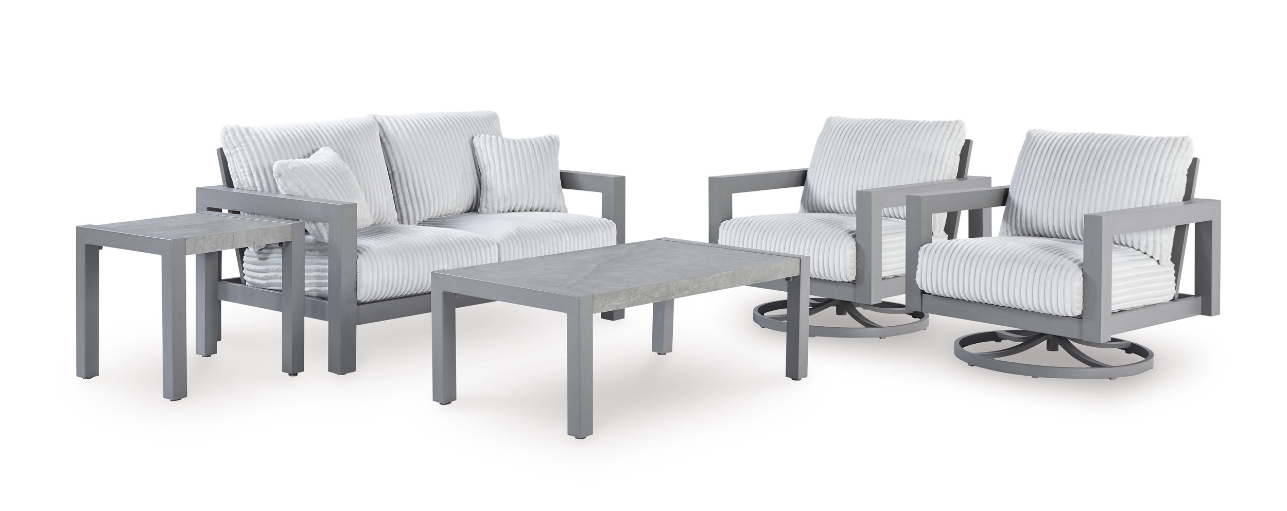 Hurley Park Aluminum/Polyester Patio Set