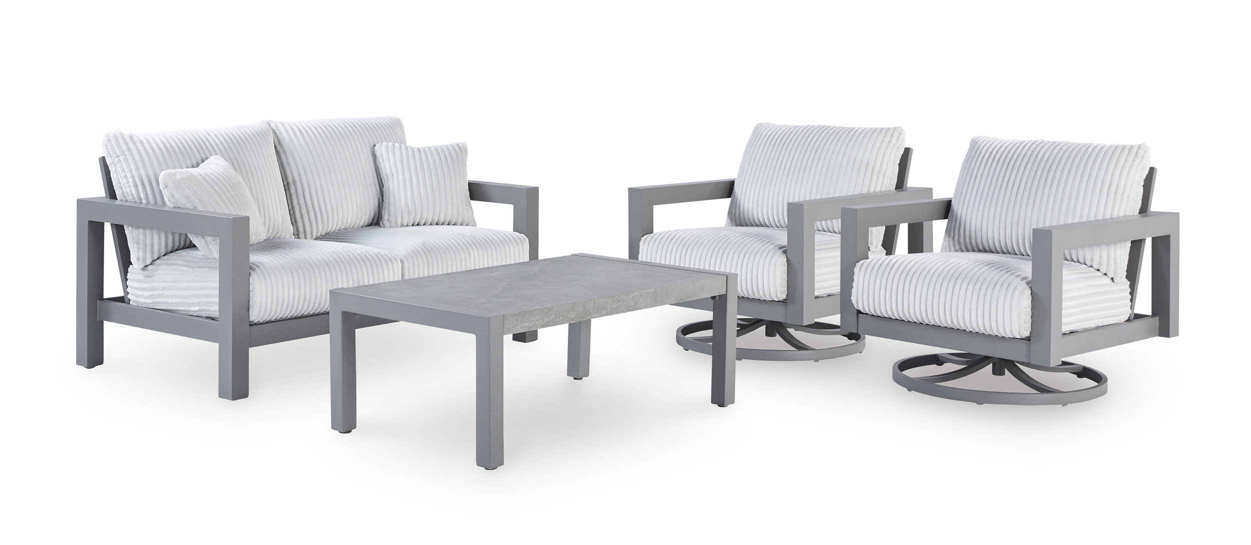 Hurley Park Aluminum/Polyester Patio Set