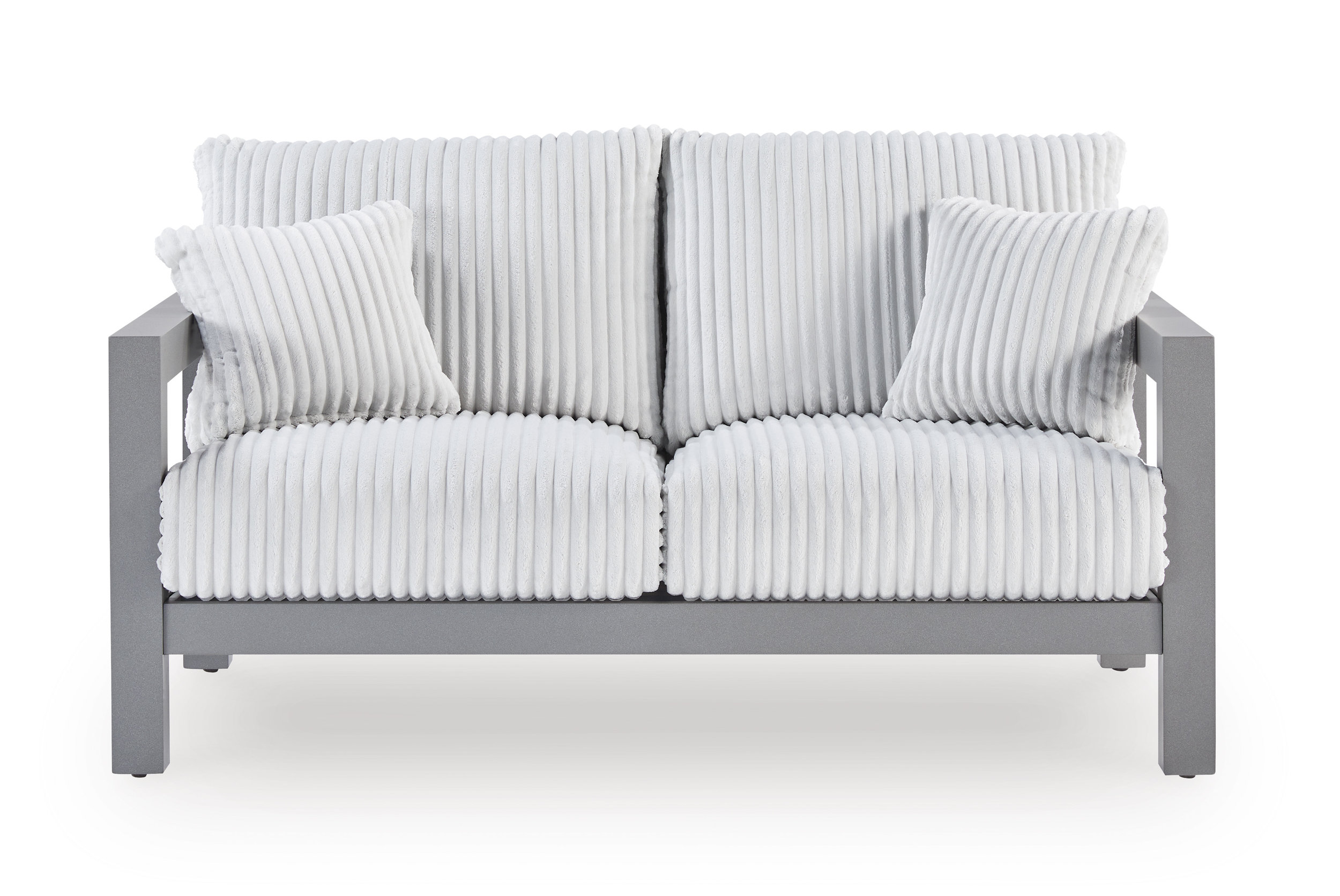 Hurley Park Aluminum/Polyester Loveseat with Cushion