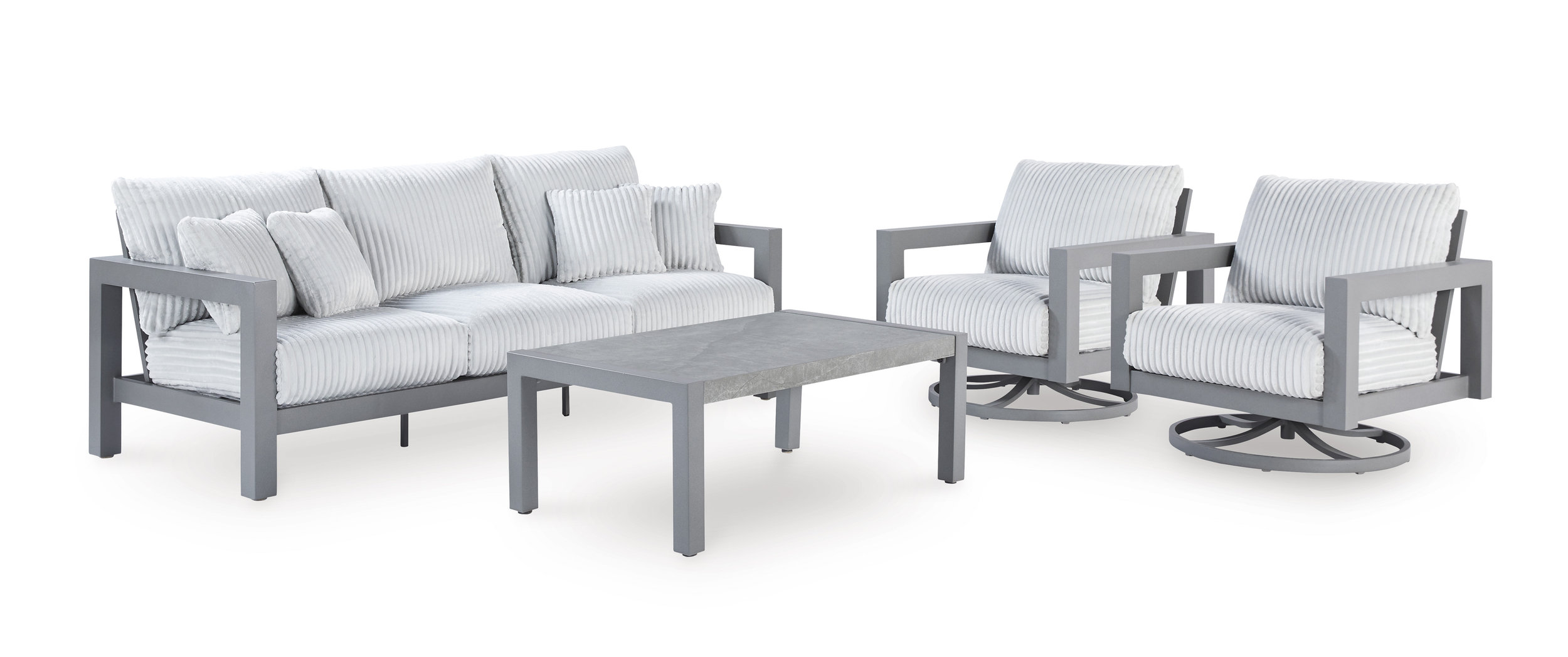 Hurley Park Aluminum/Polyester Patio Set