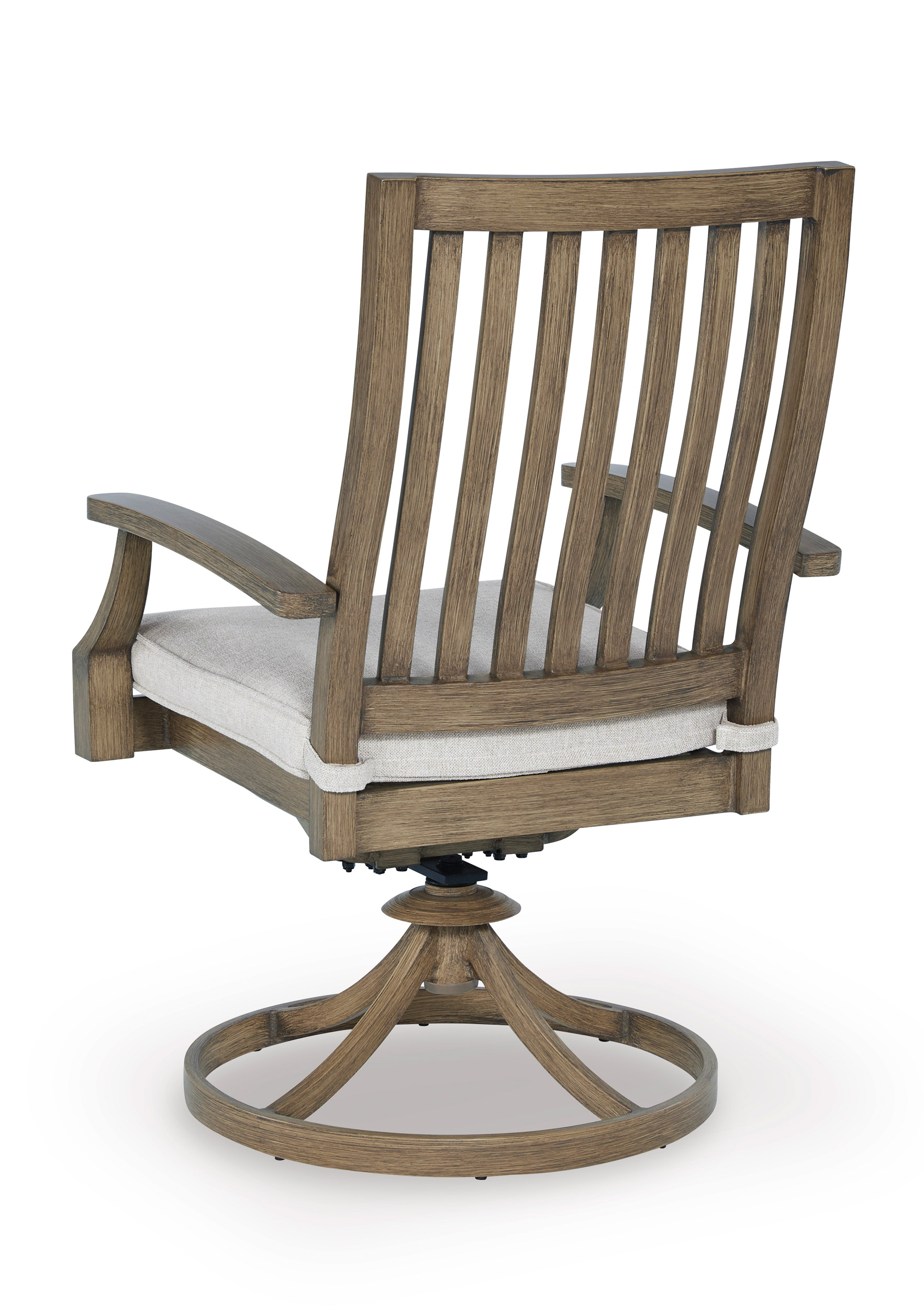 Rainier 2-Piece Ranch Aluminum/Polyester Swivel Chair with Cushion