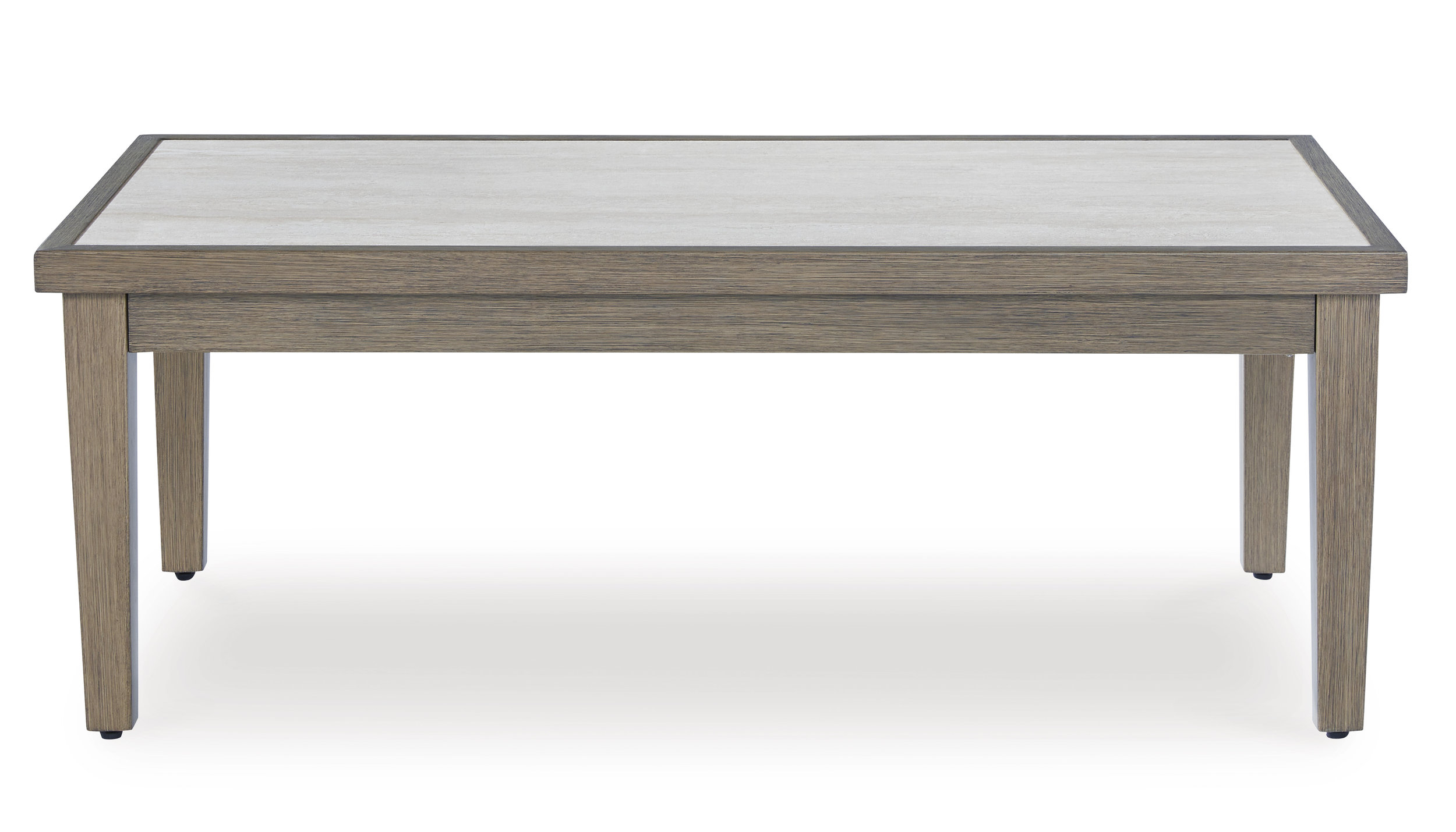Rainier Ranch Rectangular Aluminum/Faux Stone Cocktail Table