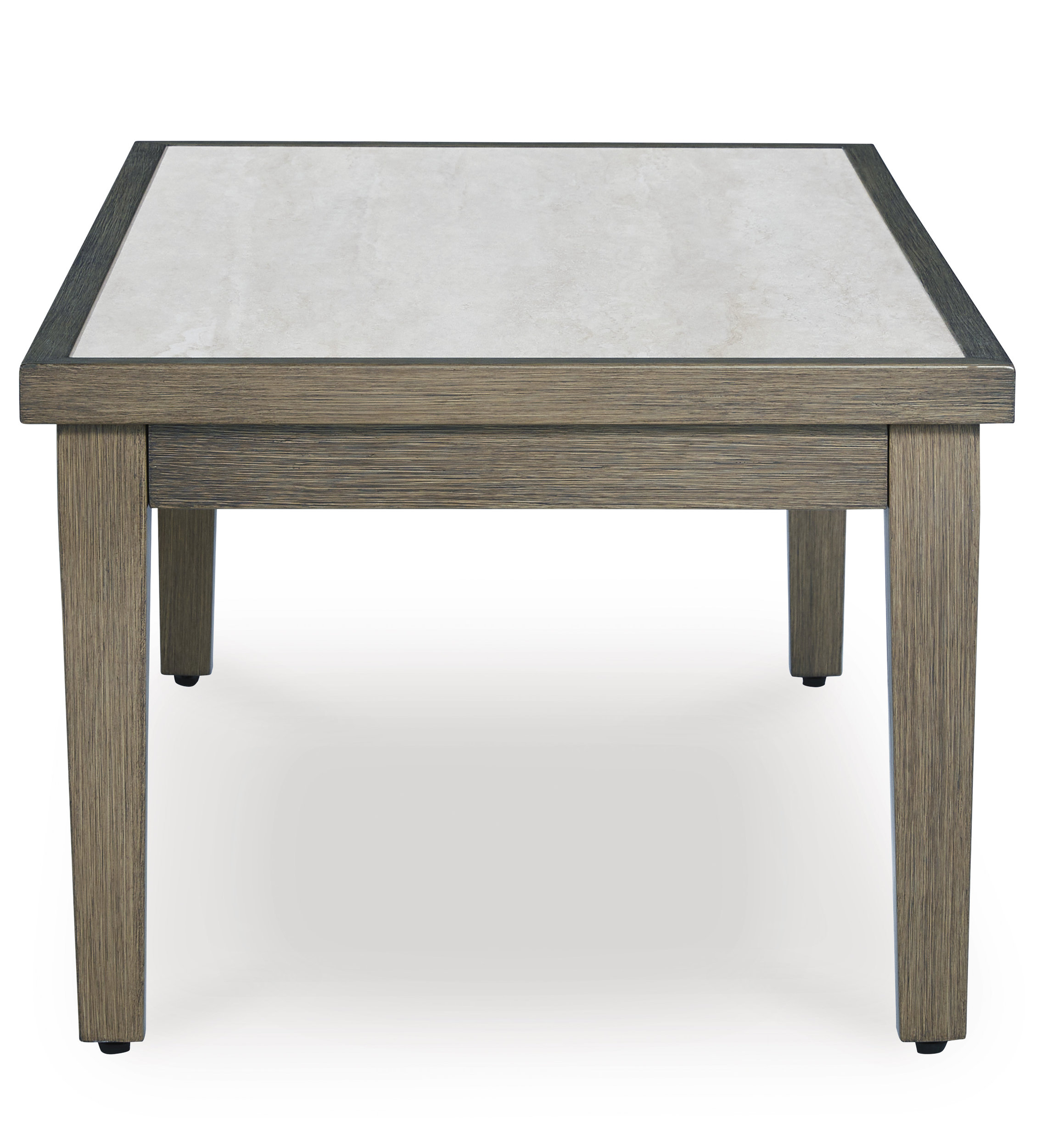 Rainier Ranch Rectangular Aluminum/Faux Stone Cocktail Table
