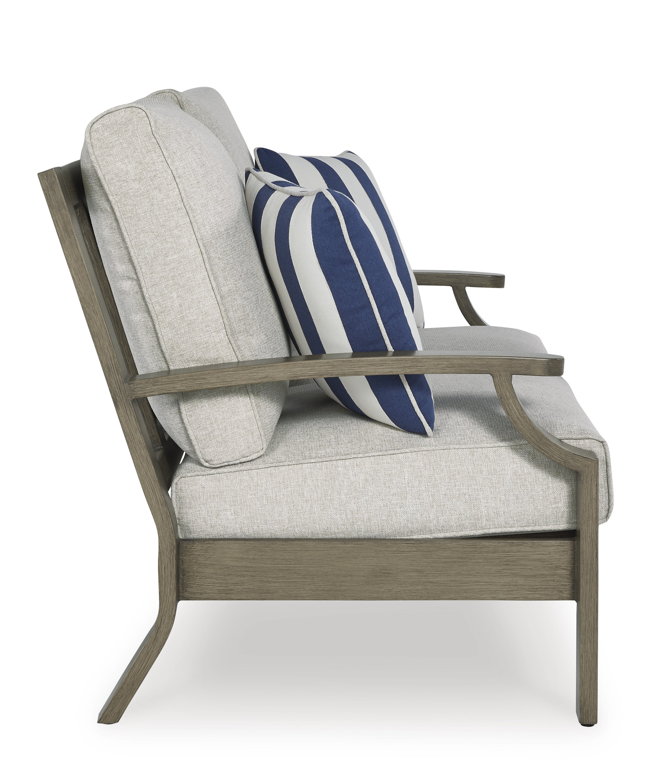 Rainier Ranch Aluminum/Polyester Loveseat with Cushion