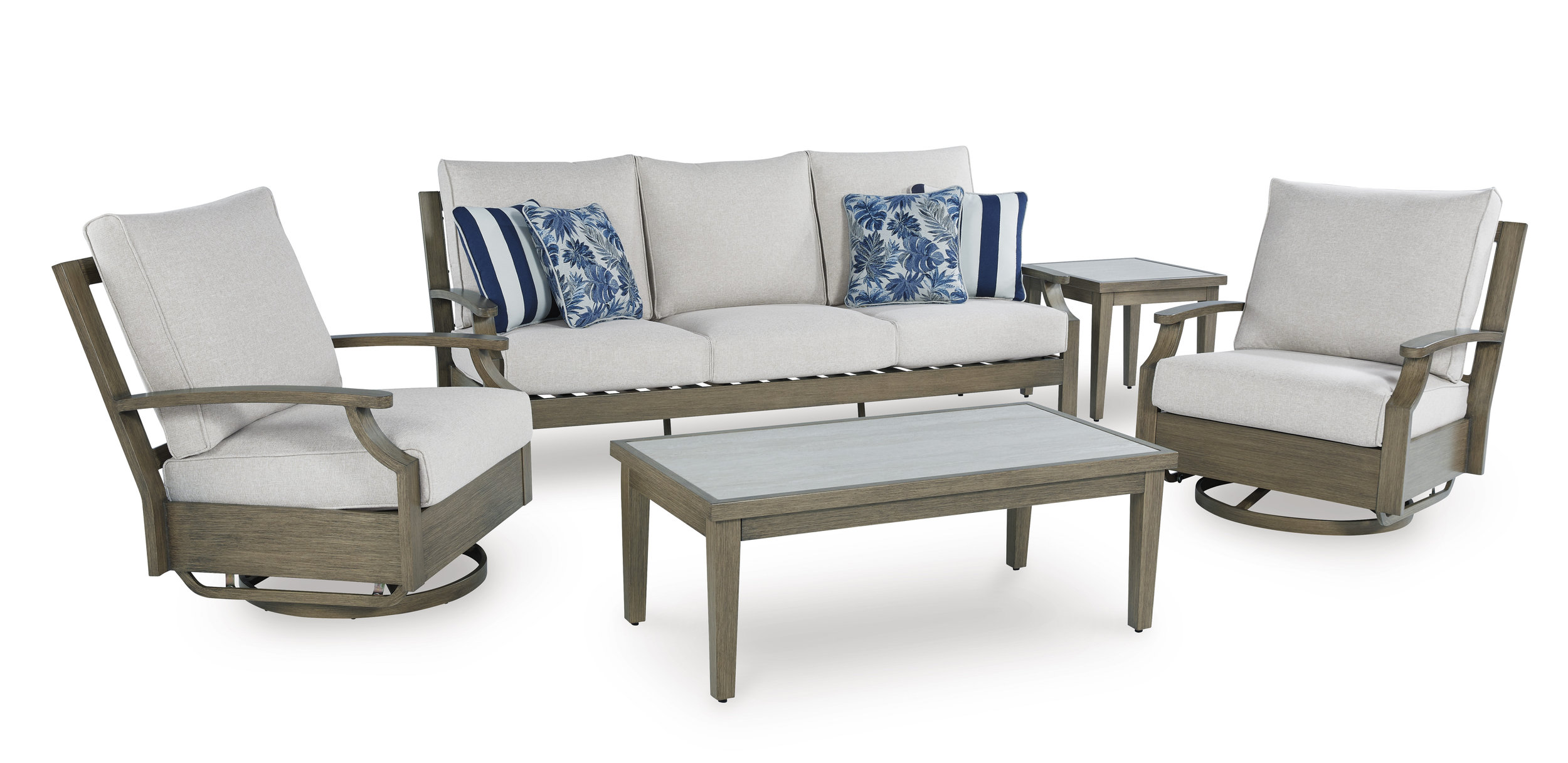 Rainier Ranch Aluminum/Polyester Patio Set